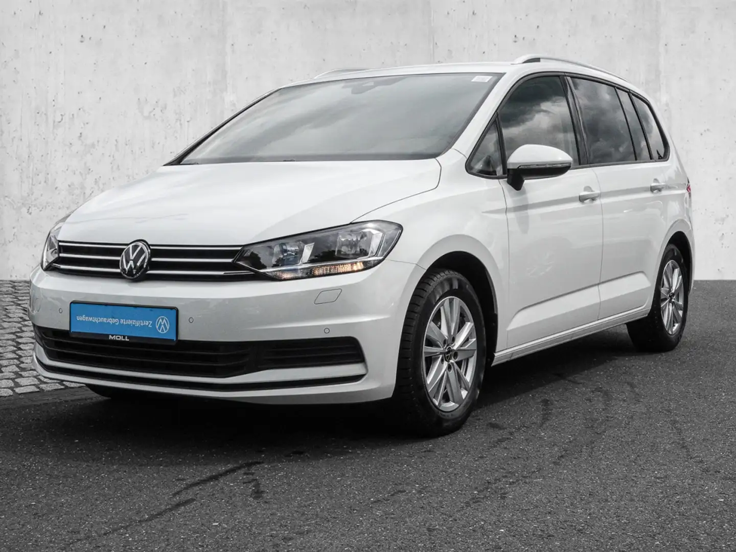 Volkswagen Touran 1.5 TSI DSG Comfortline ACC AHK AUT KAM Weiß - 2