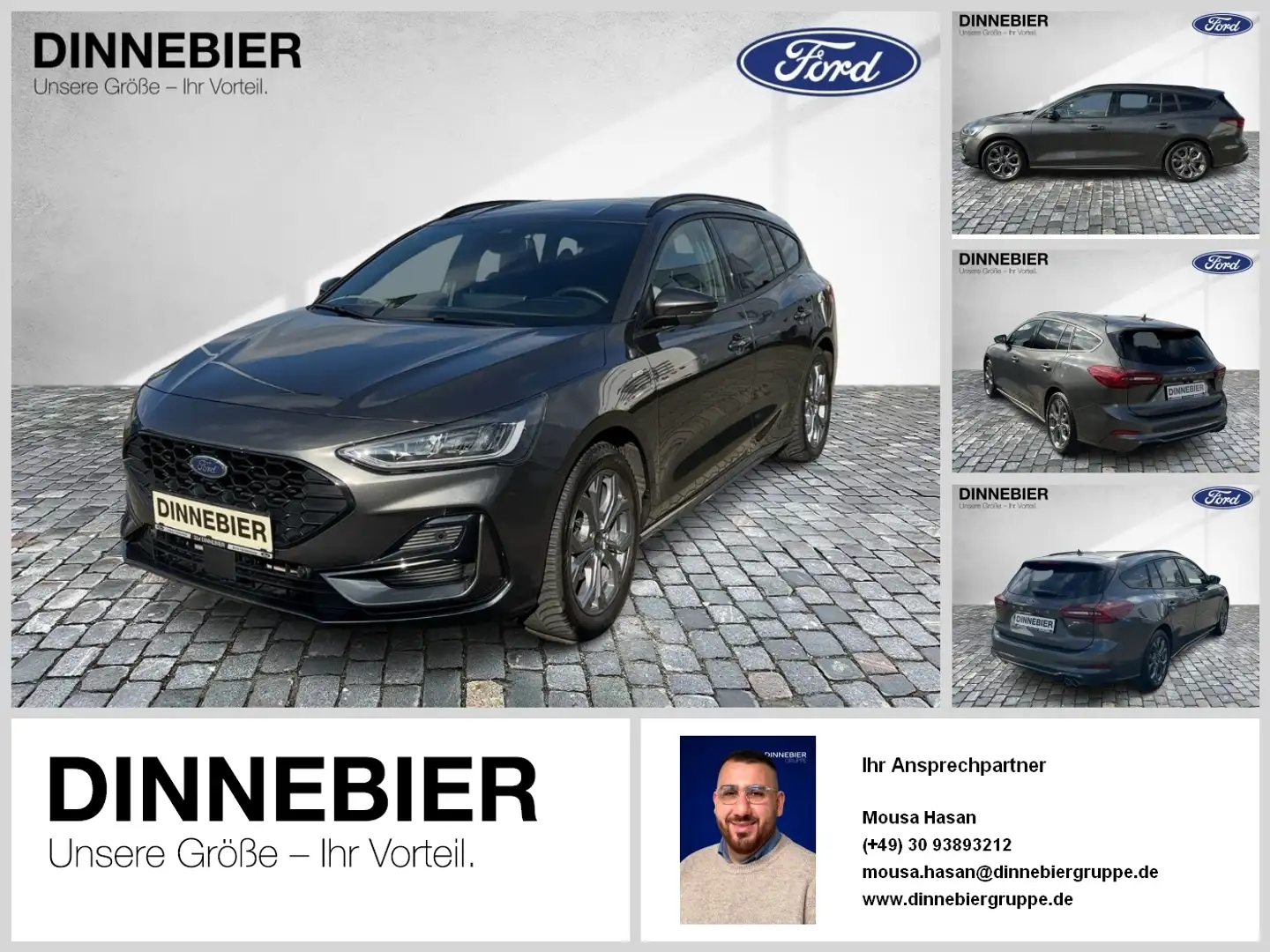 Ford Focus ST-Line LED+AHK+Navi+Kamera+Winterpaket Gris - 1