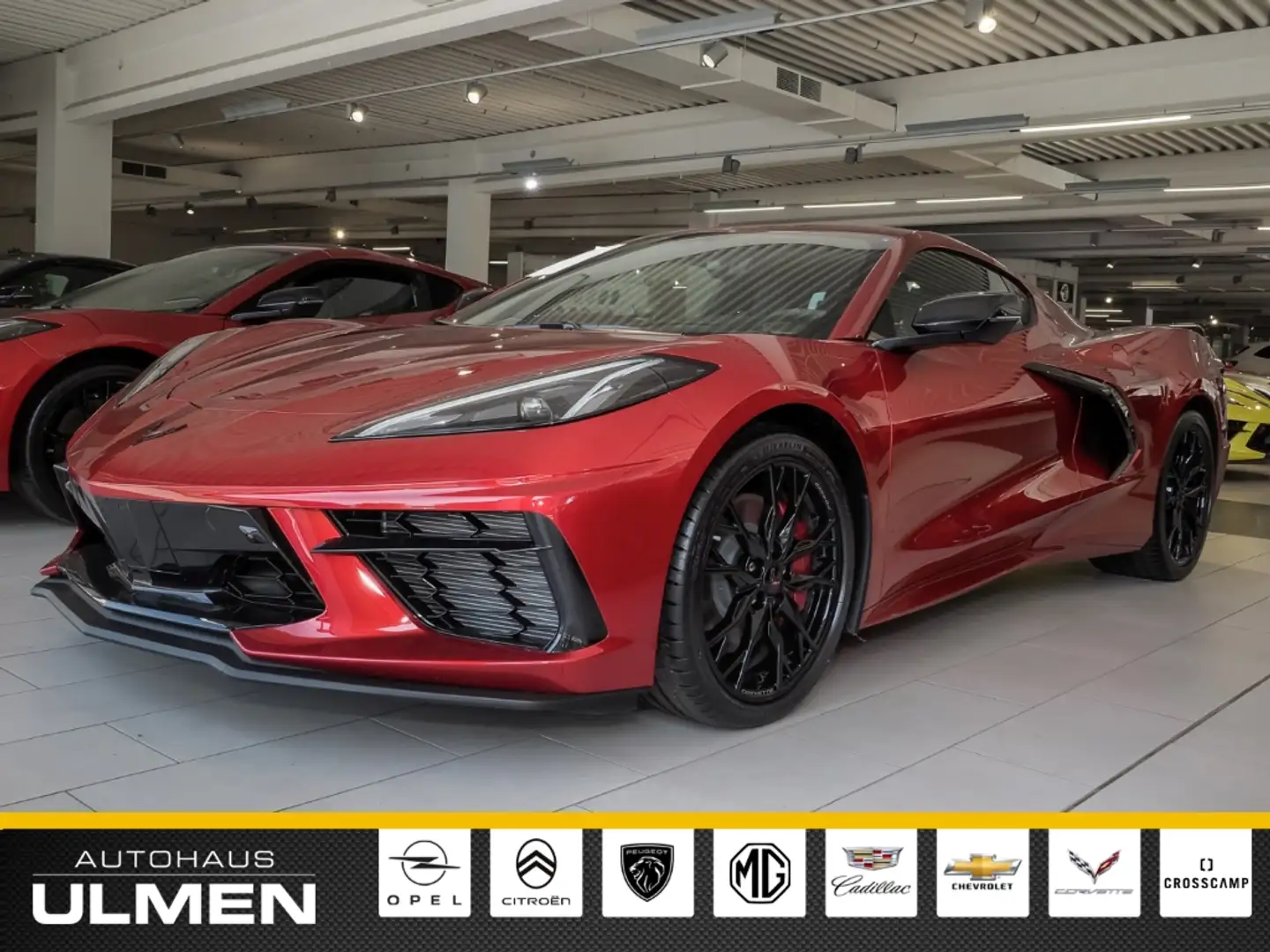 Corvette C8 Stingray Coupe 3LT Frontlift Targadach Vollausstat Rood - 2