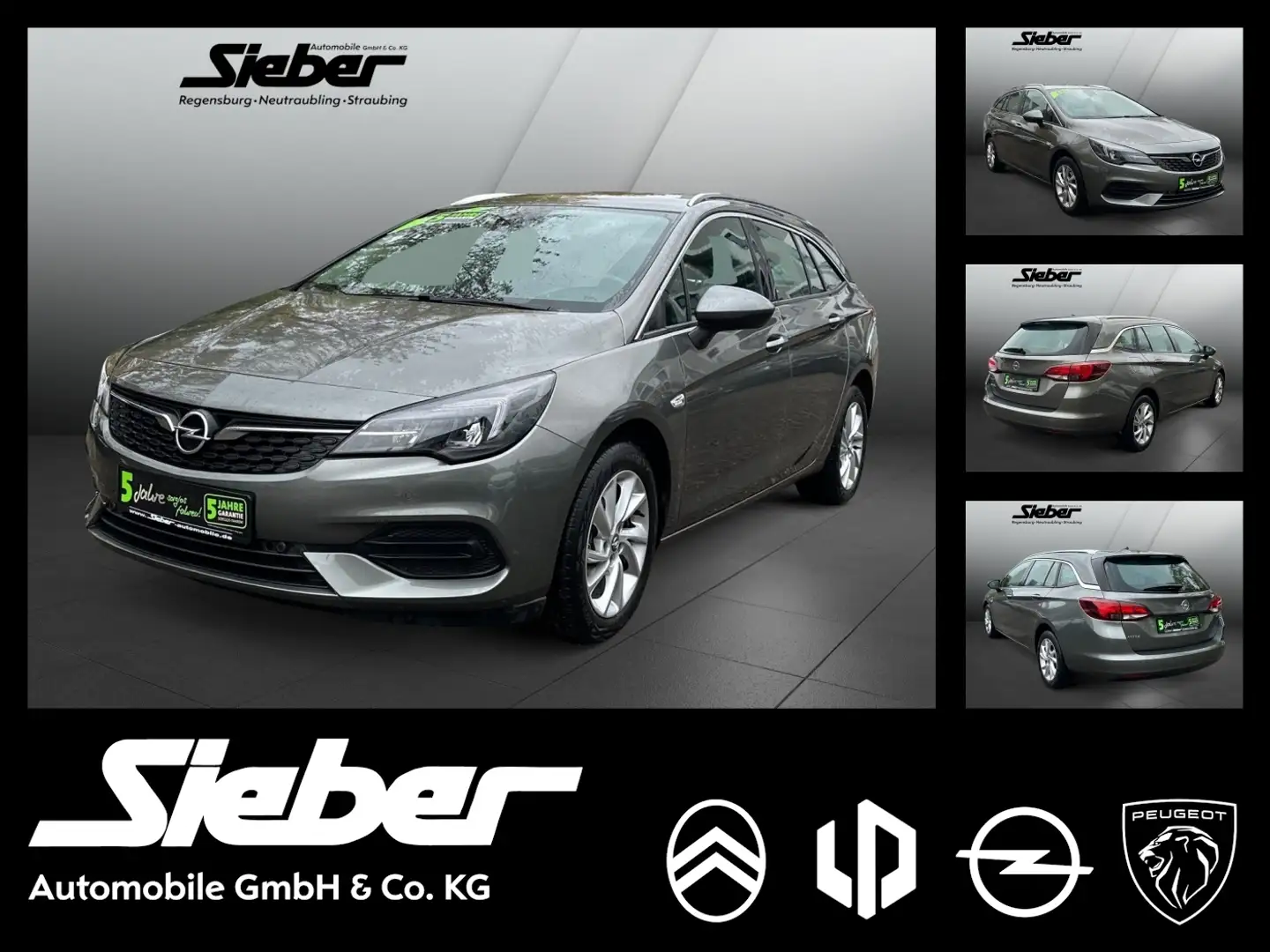 Opel Astra K ST 1.2 Turbo Elegance *LED*Sitzheizung* Grijs - 1