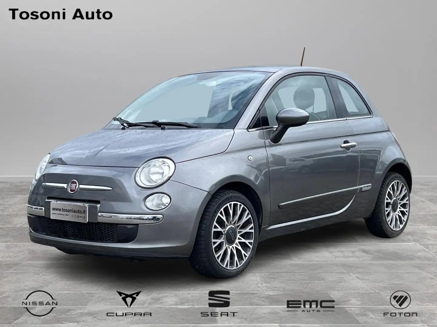 Fiat 500 1.3 mjt 16v Lounge 95cv my14 Gris - 1