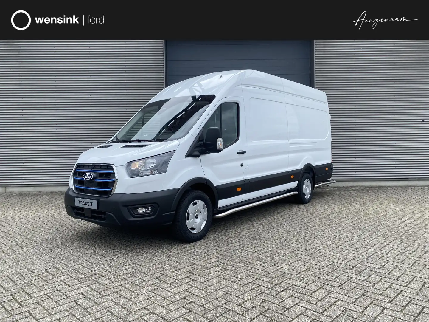 Ford E-Transit 350 L4H3 Trend 184pk RWD Direct leverbaar | Subco Biały - 1