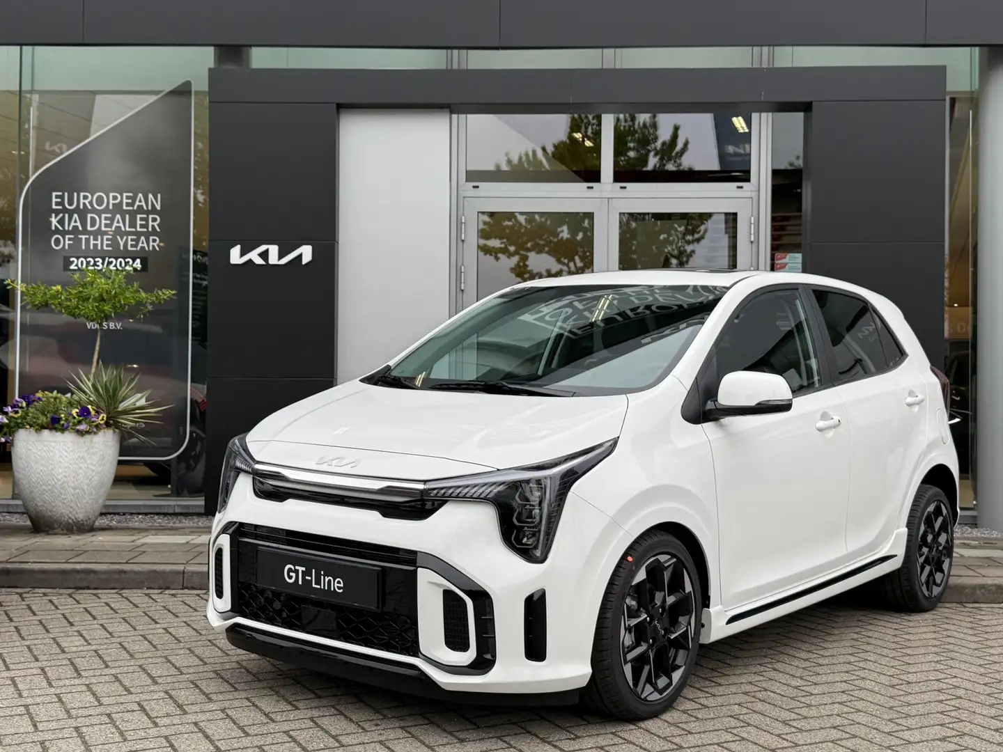 Kia Picanto 1.0 DPI GT-Line | Direct leverbaar! | Info Bas: 04 Blanc - 1