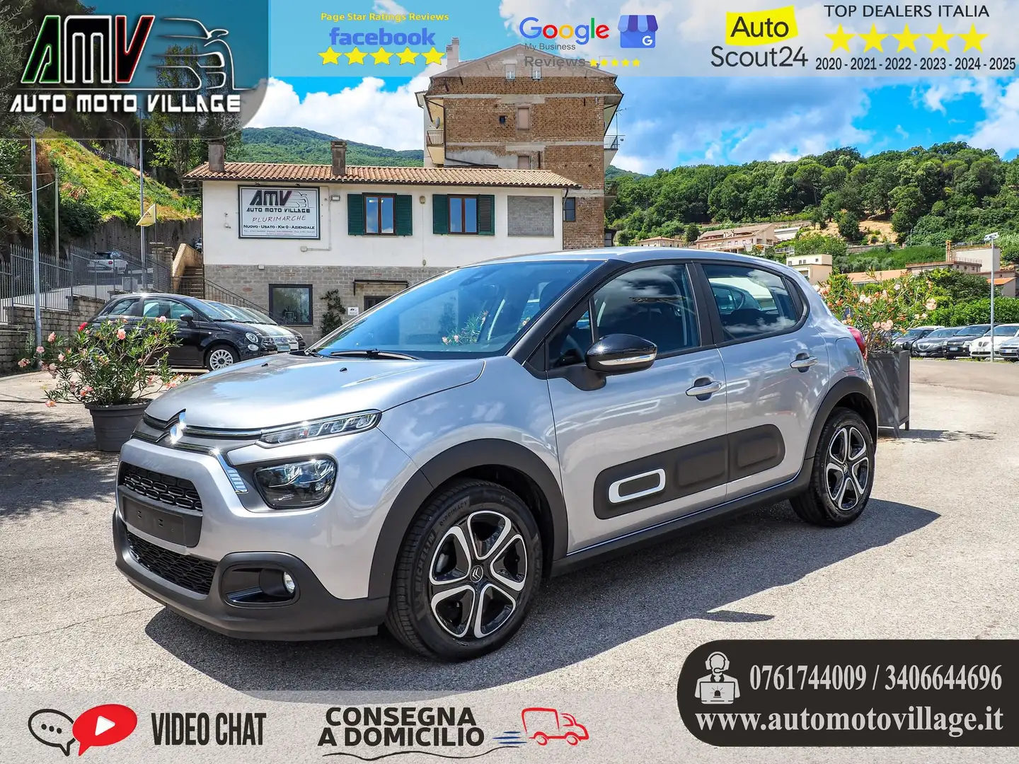 Citroen C3 PureTech 83 S&S Plus Argento - 1