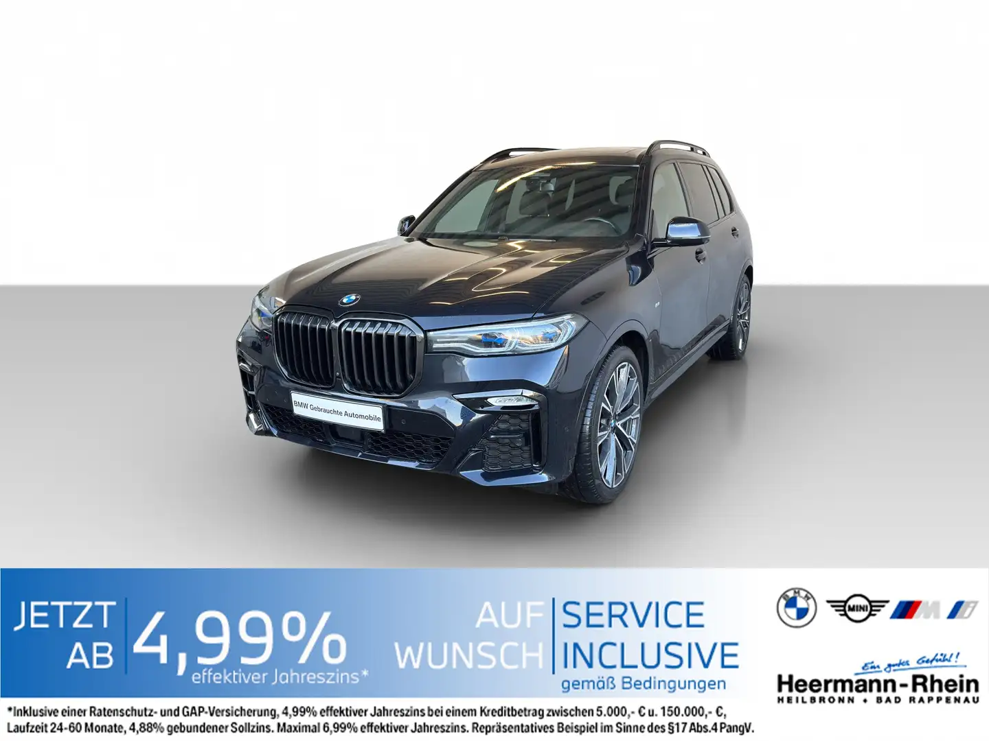 BMW X7 xDrive40dA M Sportpaket AHK.Standh.HUD.Komf Schwarz - 2