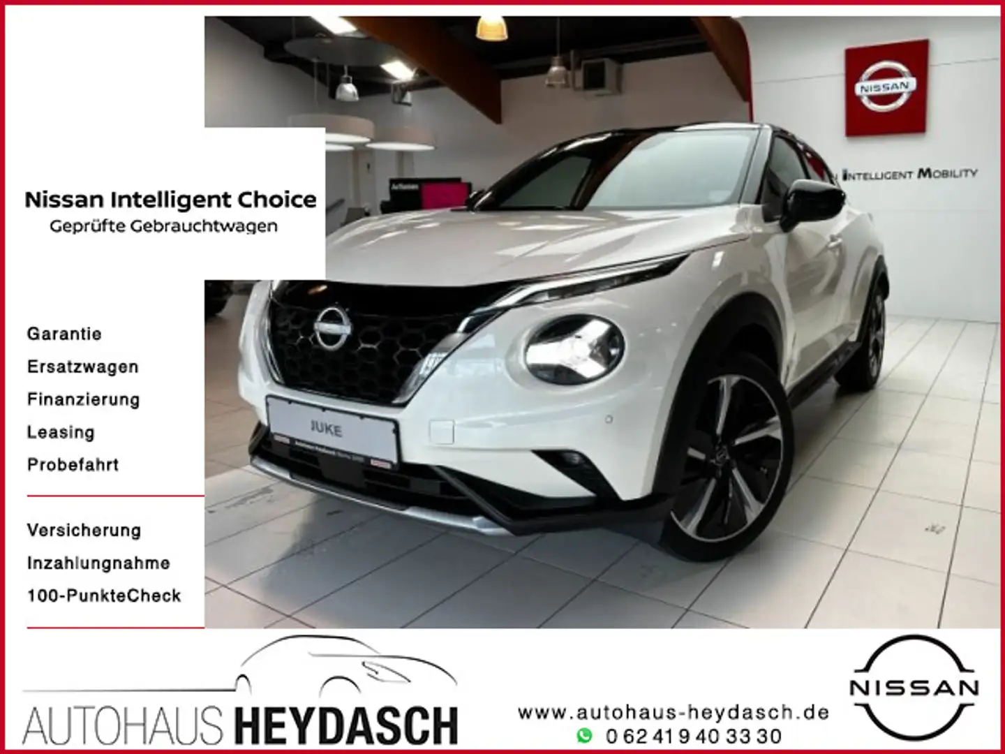 Nissan Juke N-Design Hybrid *Techpaket*Navi*0% LEASING* Weiß - 1