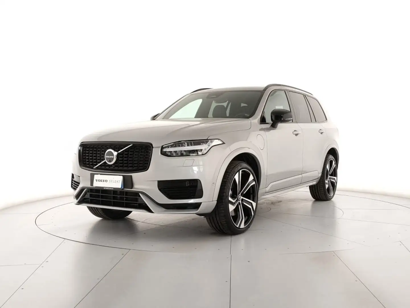 Volvo XC90 T8 Plug-in Hybrid AWD automatico 7p Ultra Dark Argento - 2