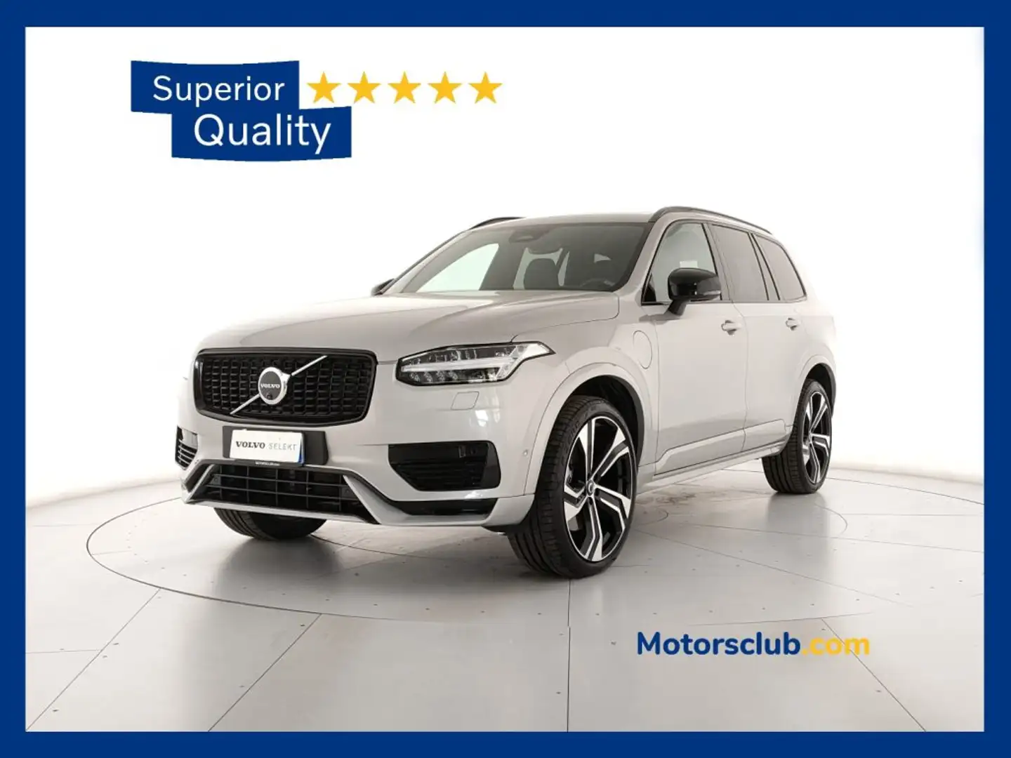 Volvo XC90 T8 Plug-in Hybrid AWD automatico 7p Ultra Dark Argento - 1