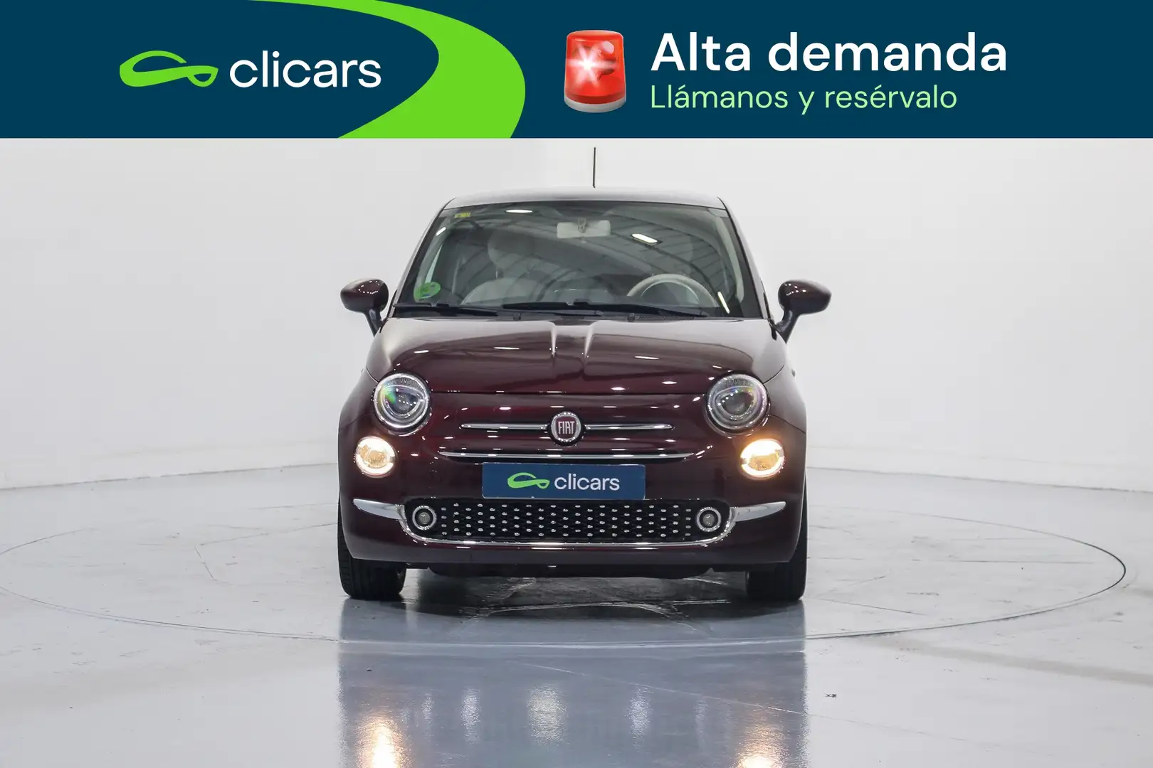 Fiat 500 1.2 Lounge Rojo - 2