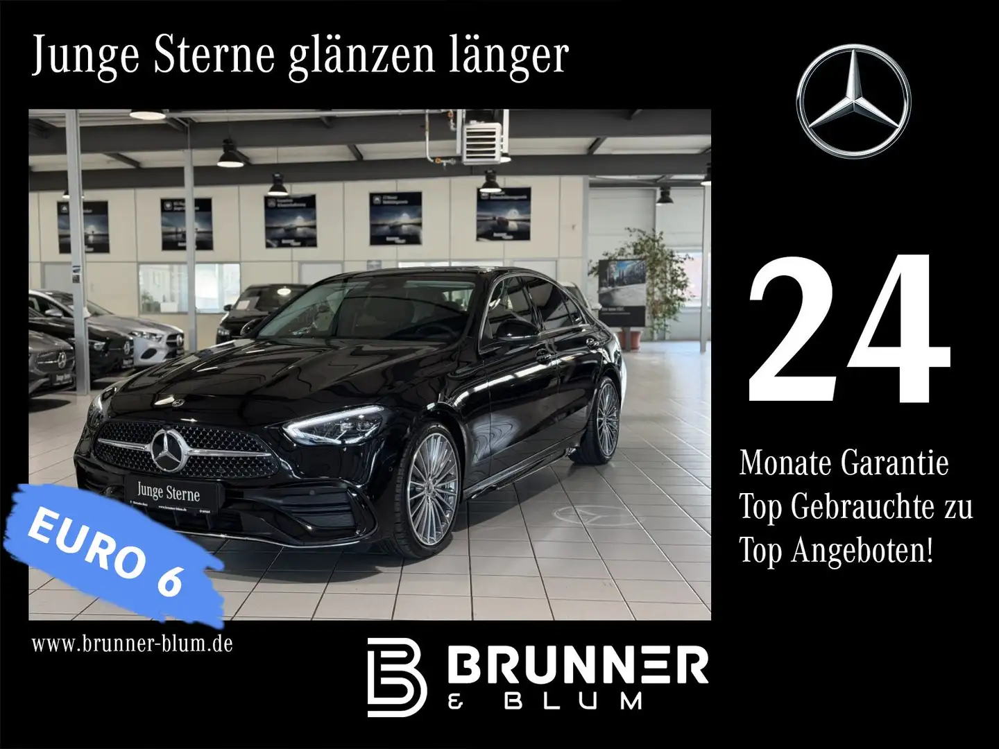Mercedes-Benz C 200 C 200 AMG Line,Memory,Sound,AHK,Kamera,Distronic Negro - 1