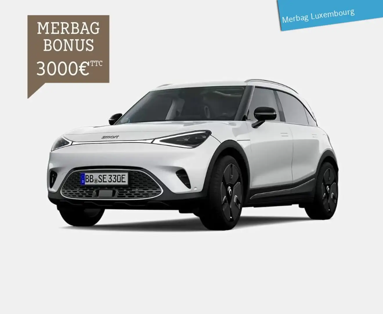 smart #1 #1 Premium (66kWh) Navi/Pano.-Dach/Keyless-Start Blanc - 1