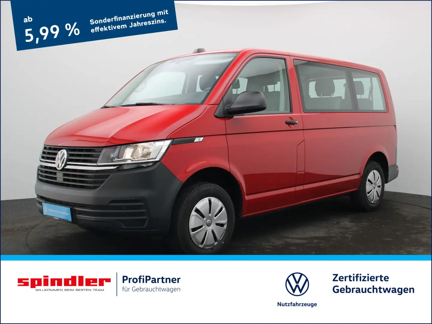 Volkswagen T6.1 Kombi 2.0 TDI / App-Connect, RFK, 9-Sitzer Rouge - 1