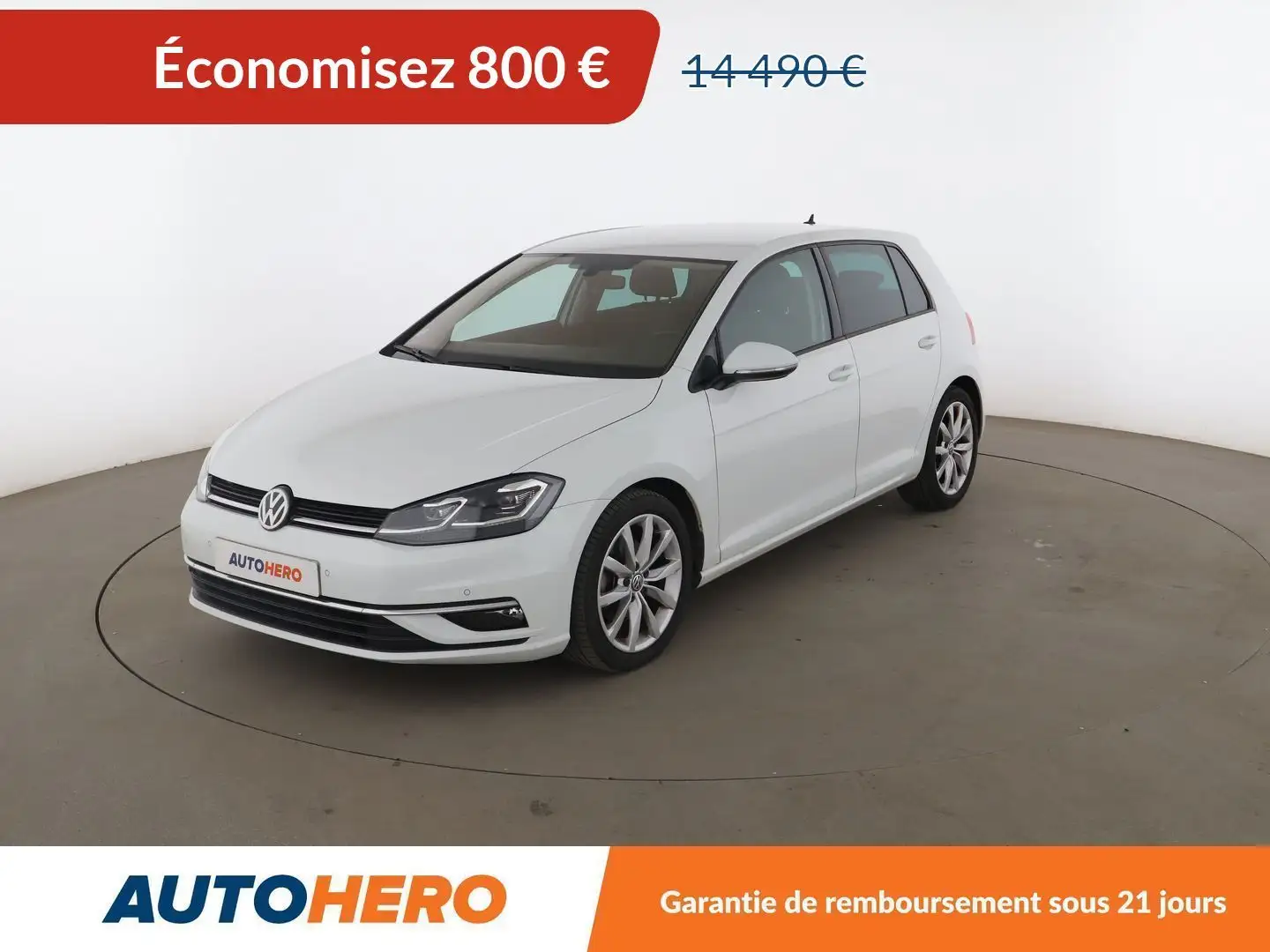 Volkswagen Golf 1.4 TSI BlueMotion Tech Carat BV6 Blanc - 1