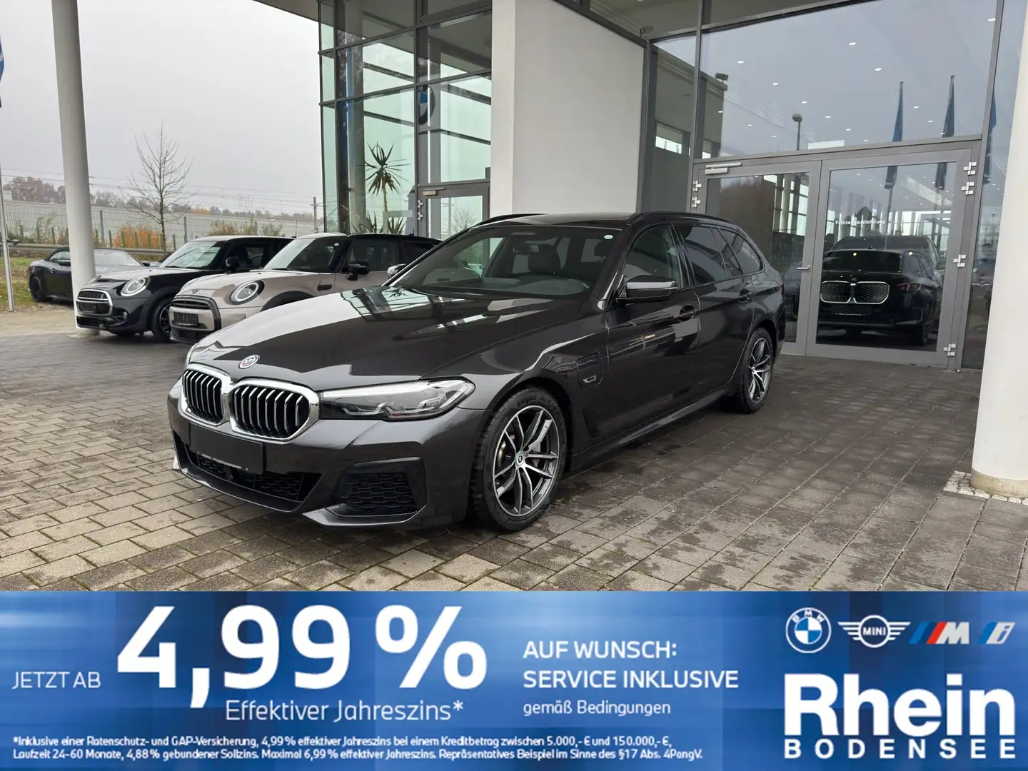 BMW 530 e Touring M Sport ACC AHK Sportsitz Panorama Grau - 1