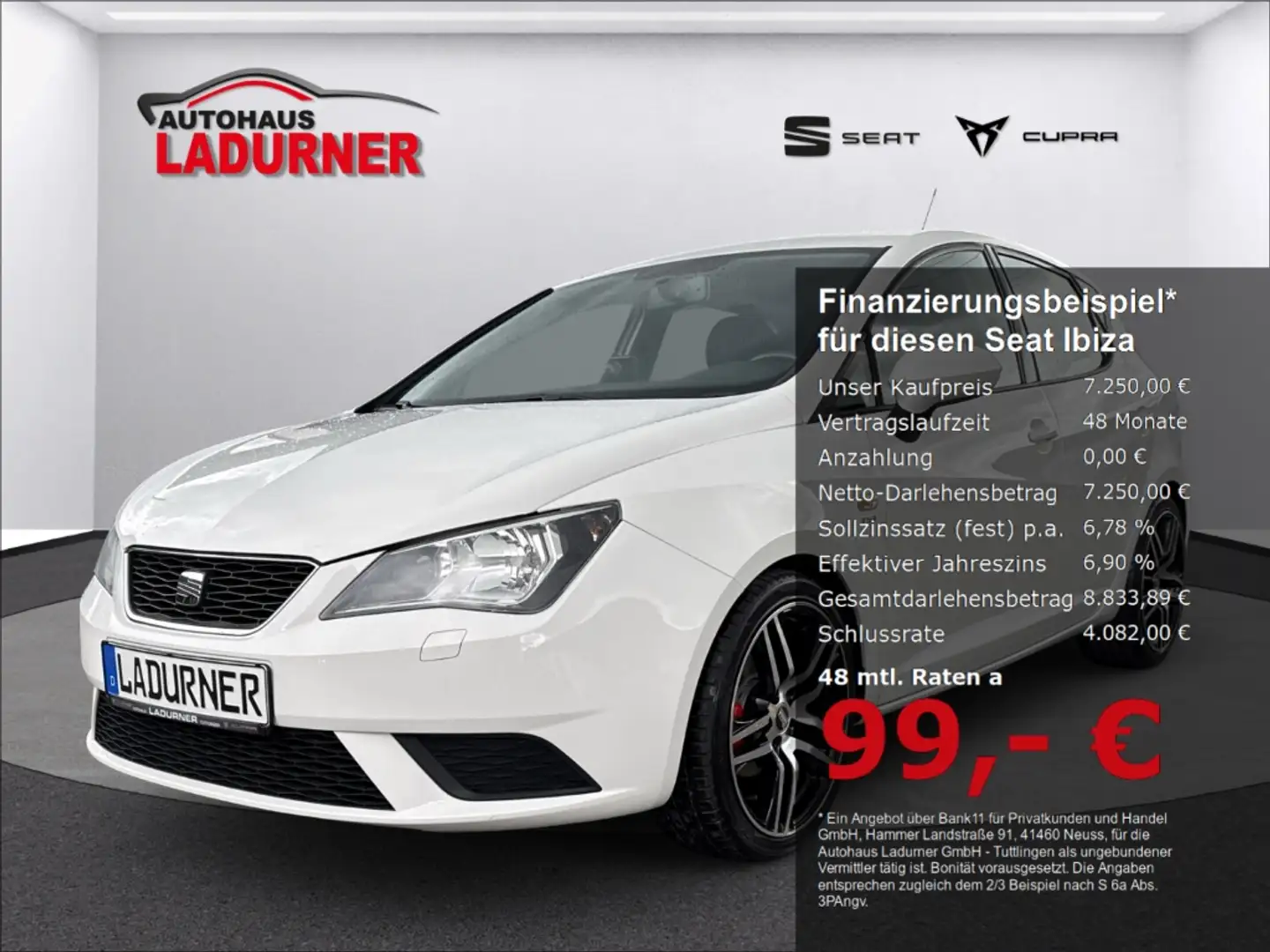 SEAT Ibiza Style Salsa 1.2 TSI Navi Klimaautom SHZ GA Alu BT Wit - 1