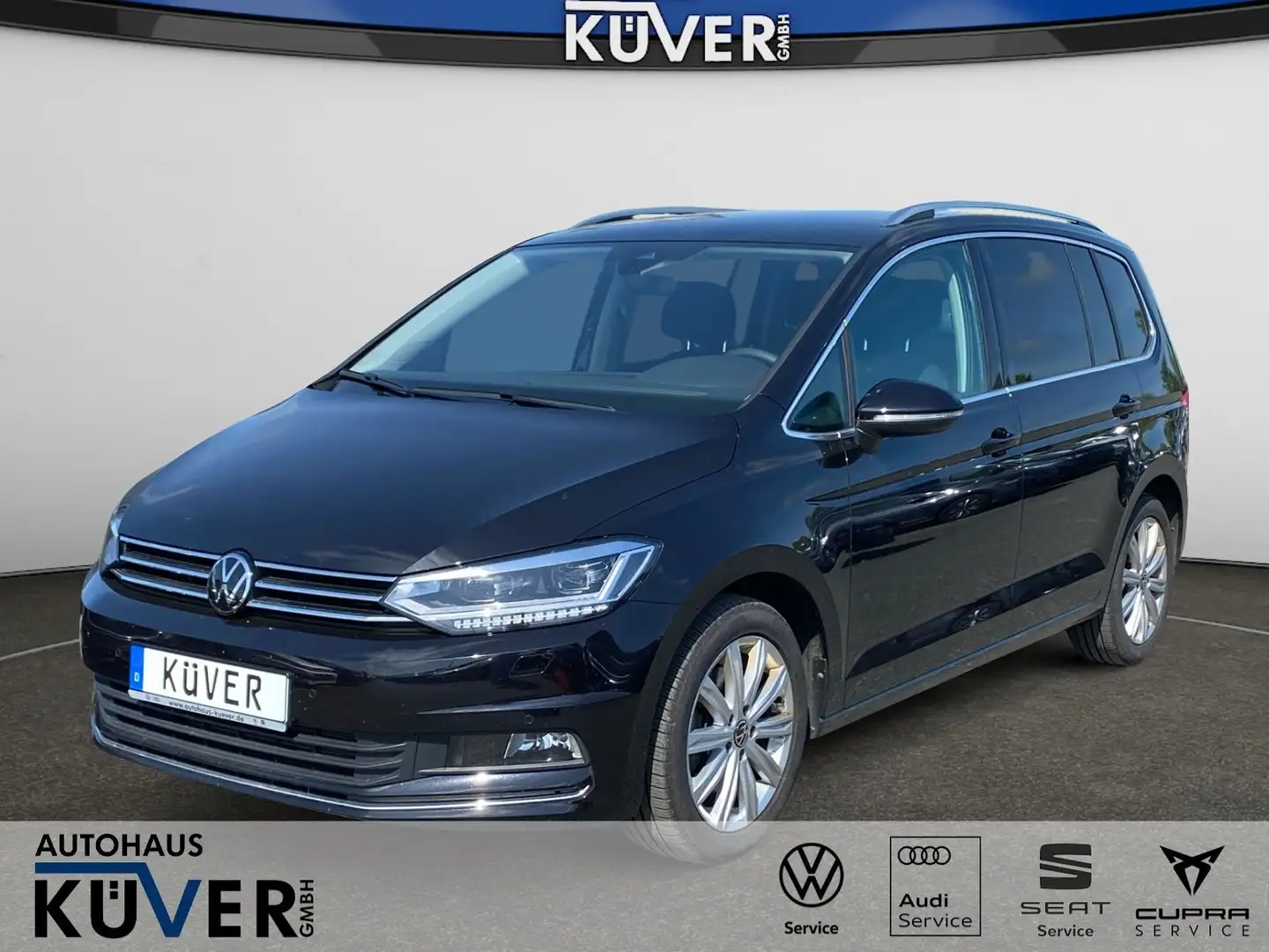 Volkswagen Touran Highline 1.5 TSI DSG Navi+ACC+AHK+Shzg. Schwarz - 1