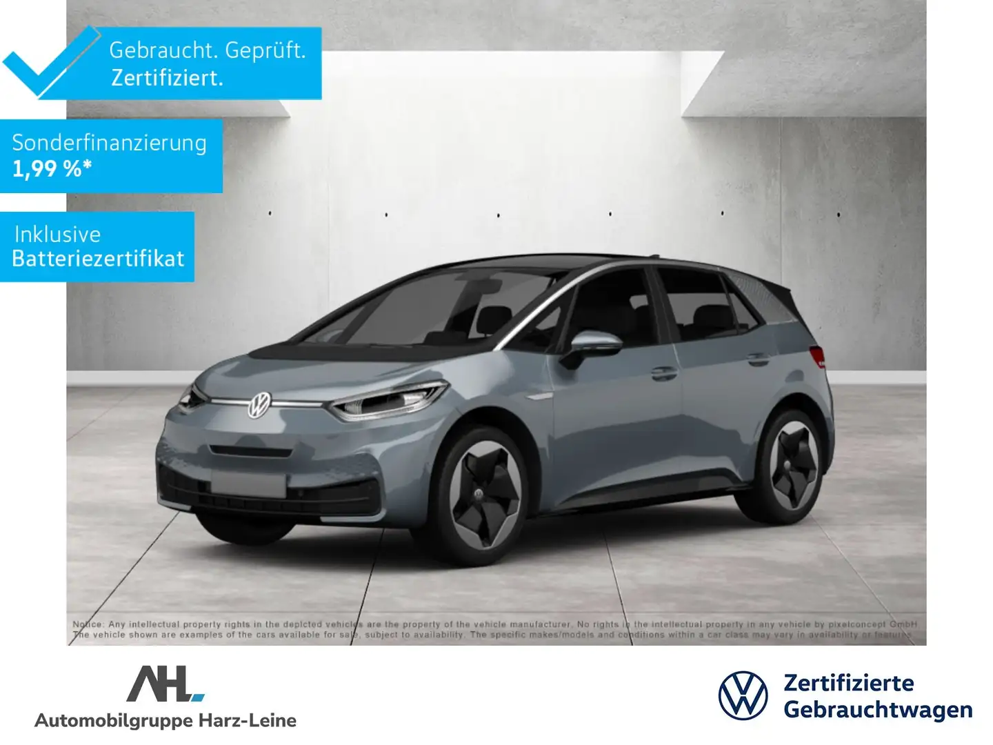 Volkswagen ID.3 Pro LED Navi ACC HuD RFK Gris - 1