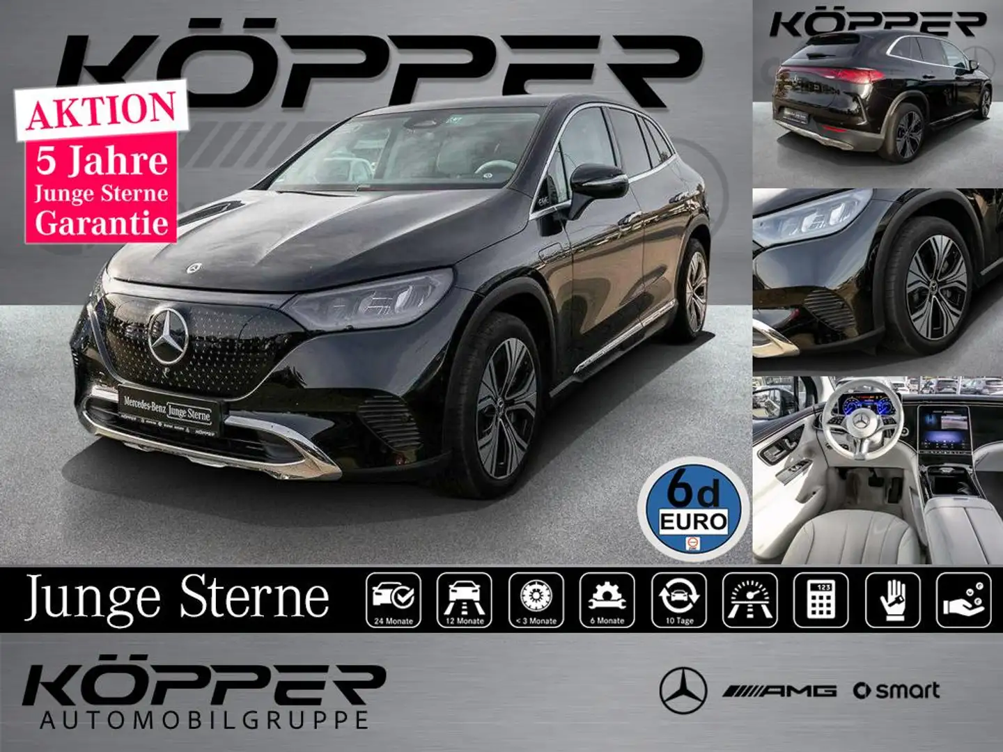 Mercedes-Benz EQE 350 + Electric Advanced PLUS AHK Distronic Schwarz - 1