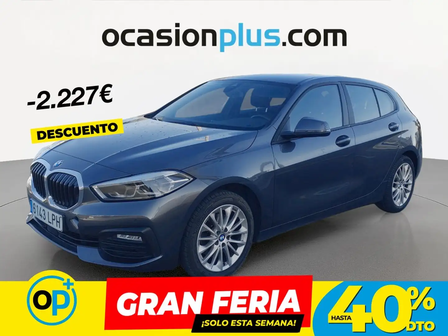 BMW 118 118dA Business Gris - 1
