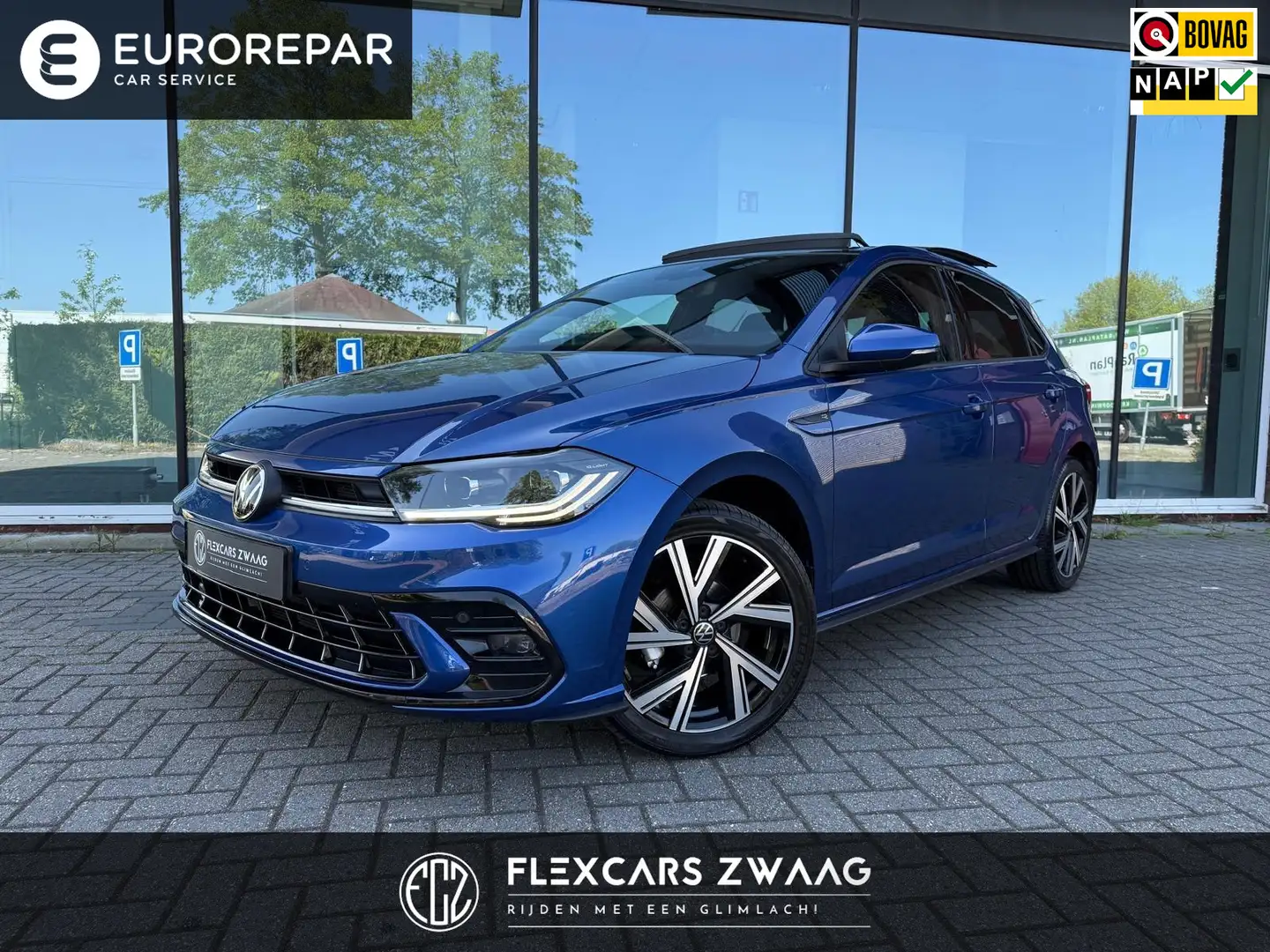 Volkswagen Polo 1.0 TSI R-Line Business - Automaat - Navi - Panora Niebieski - 1