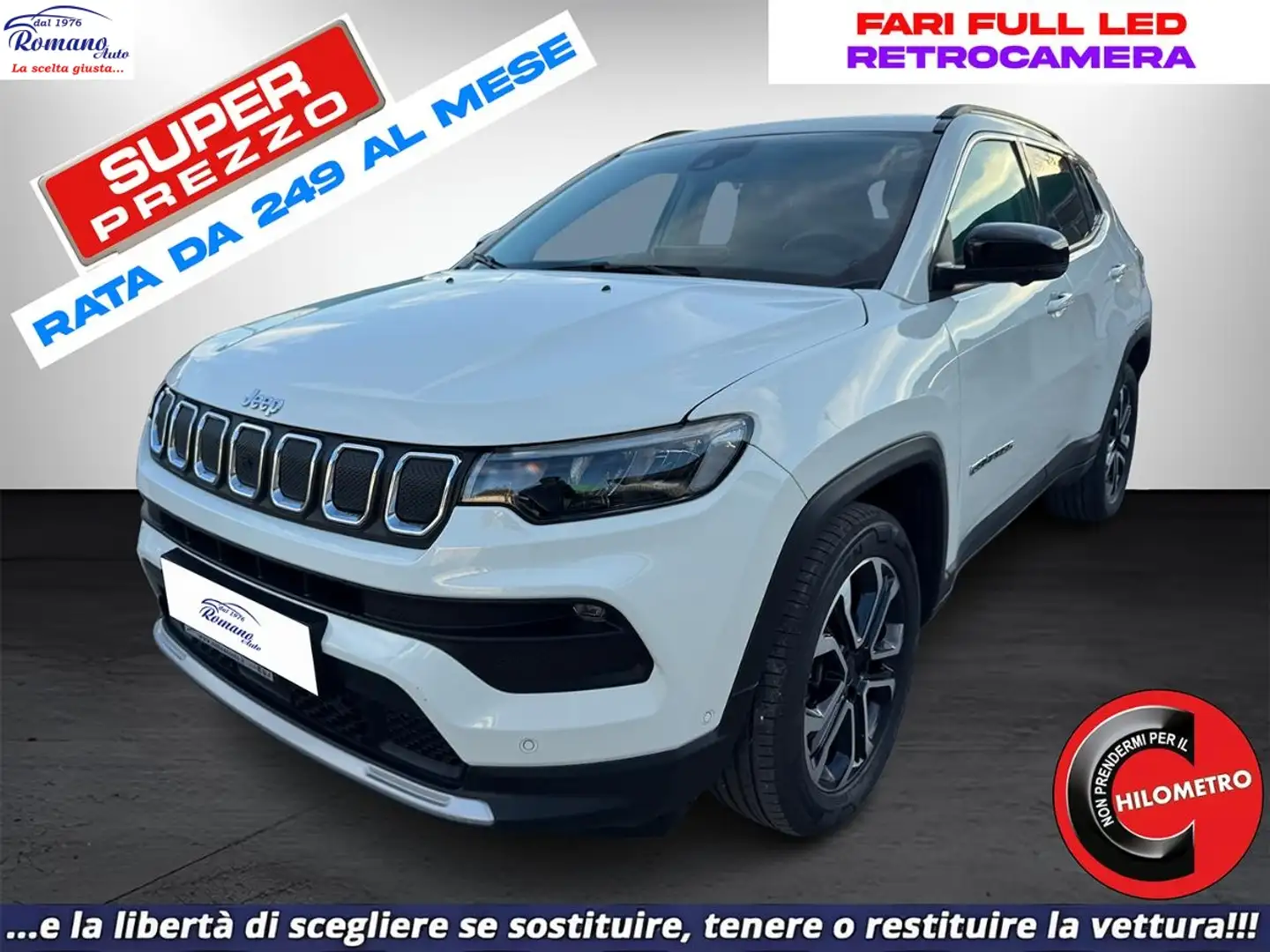 Jeep Compass 1.6 Mjt II 2WD Limited Weiß - 1