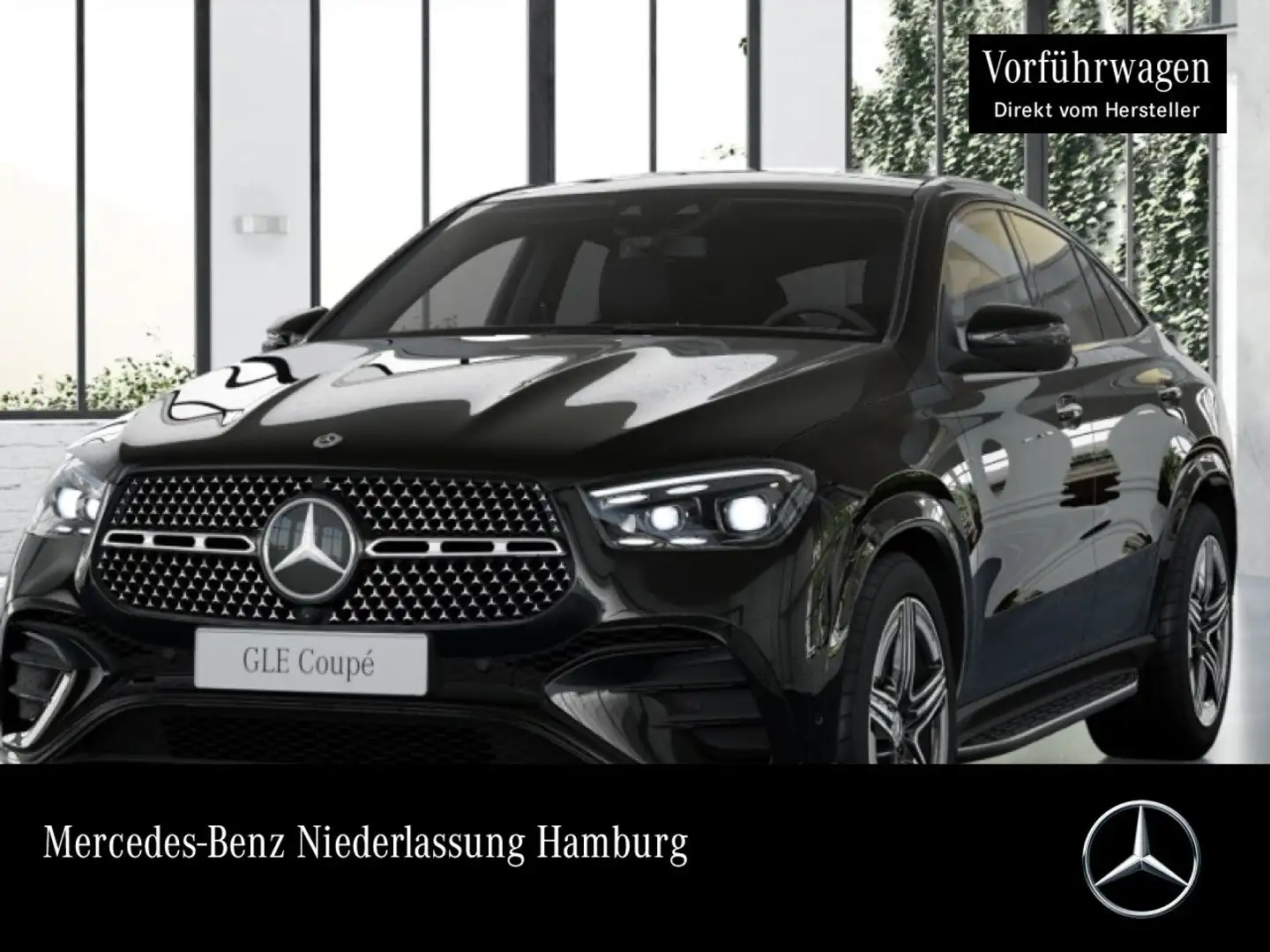 Mercedes-Benz GLE 300 d Coupé 4M AMG+NIGHT+PANO+360+AHK+HUD+9G Czarny - 1