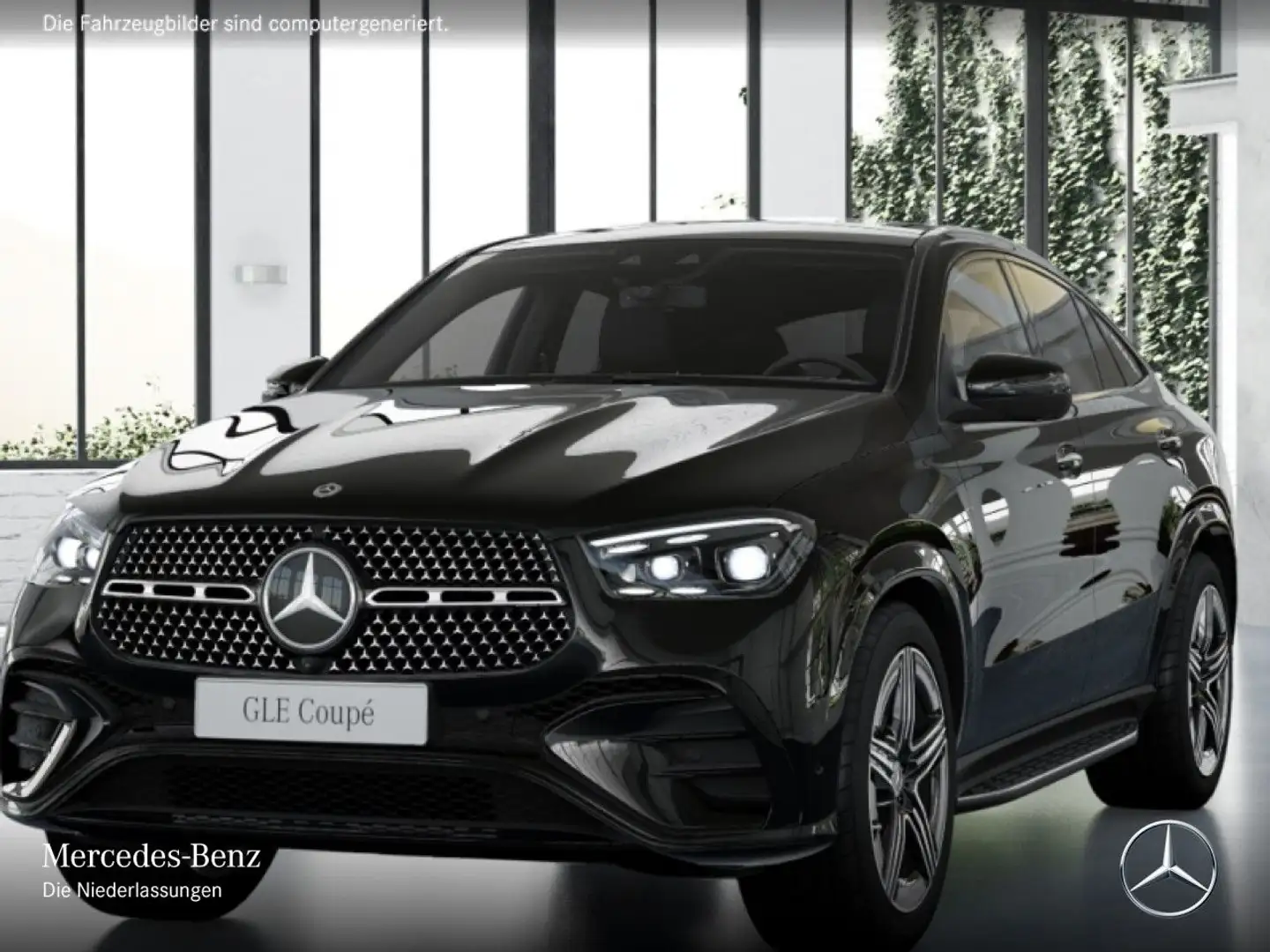 Mercedes-Benz GLE 300 d Coupé 4M AMG+NIGHT+PANO+360+AHK+HUD+9G Czarny - 2