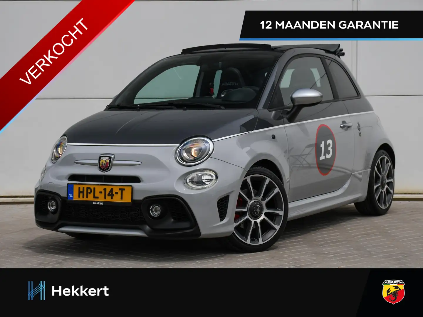 Fiat 500 Abarth 595 Turismo 1.4 T-Jet 165pk NAVI | SPORTSTOELEN | Grijs - 1