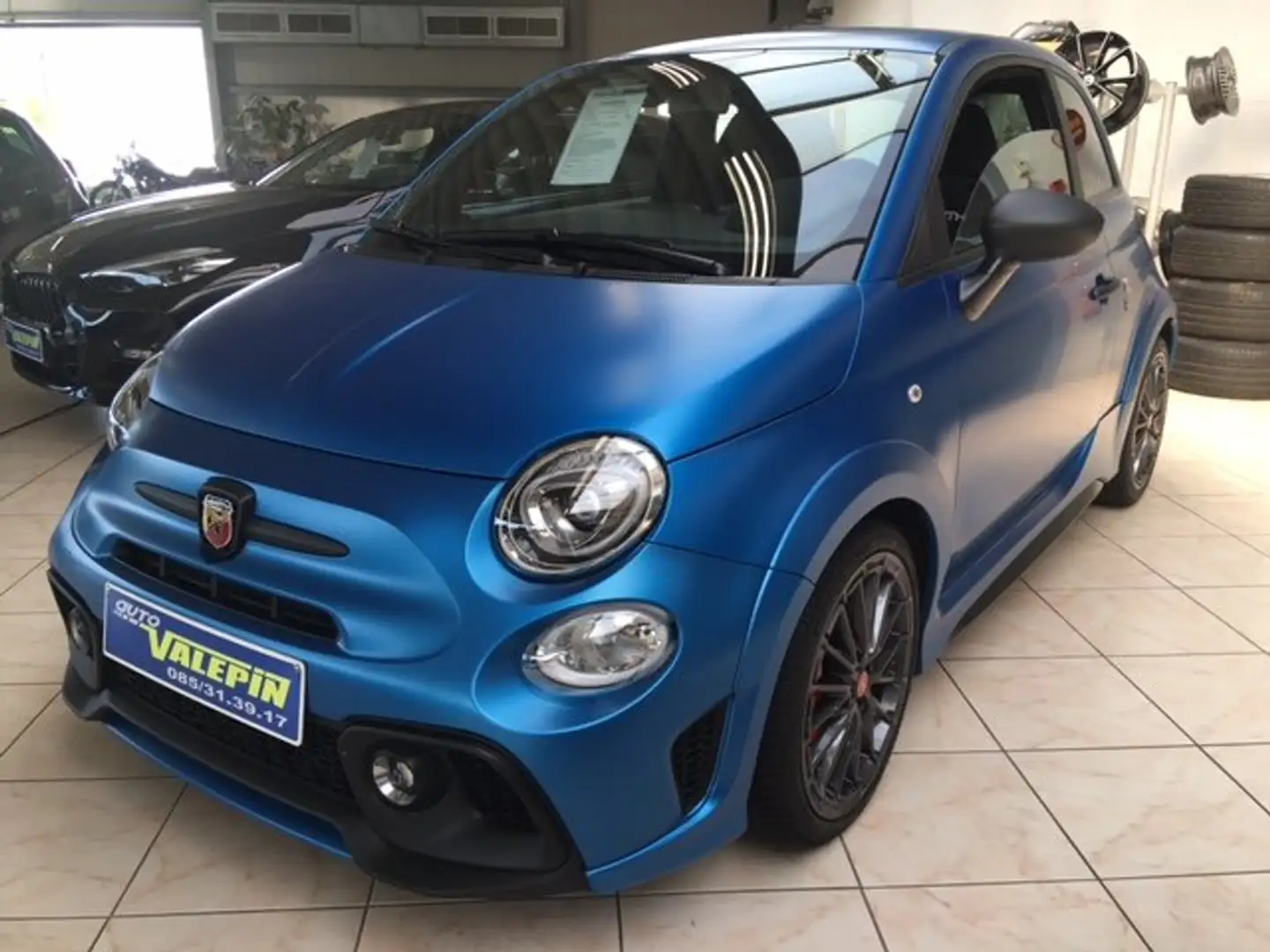 Abarth 595 Competizione 1.4T-Jet MTA GPS/APS ARR/TEL BT/SABELT/PH AUTO Blauw - 1