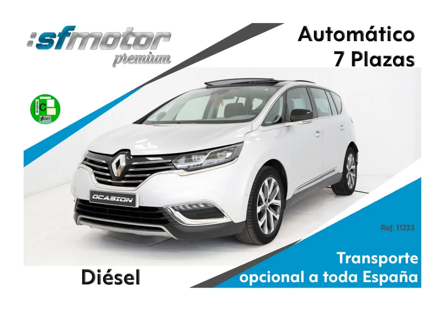 Renault Espace 1.6dCi TT Energy SL Icon EDC 118kW Grijs - 1