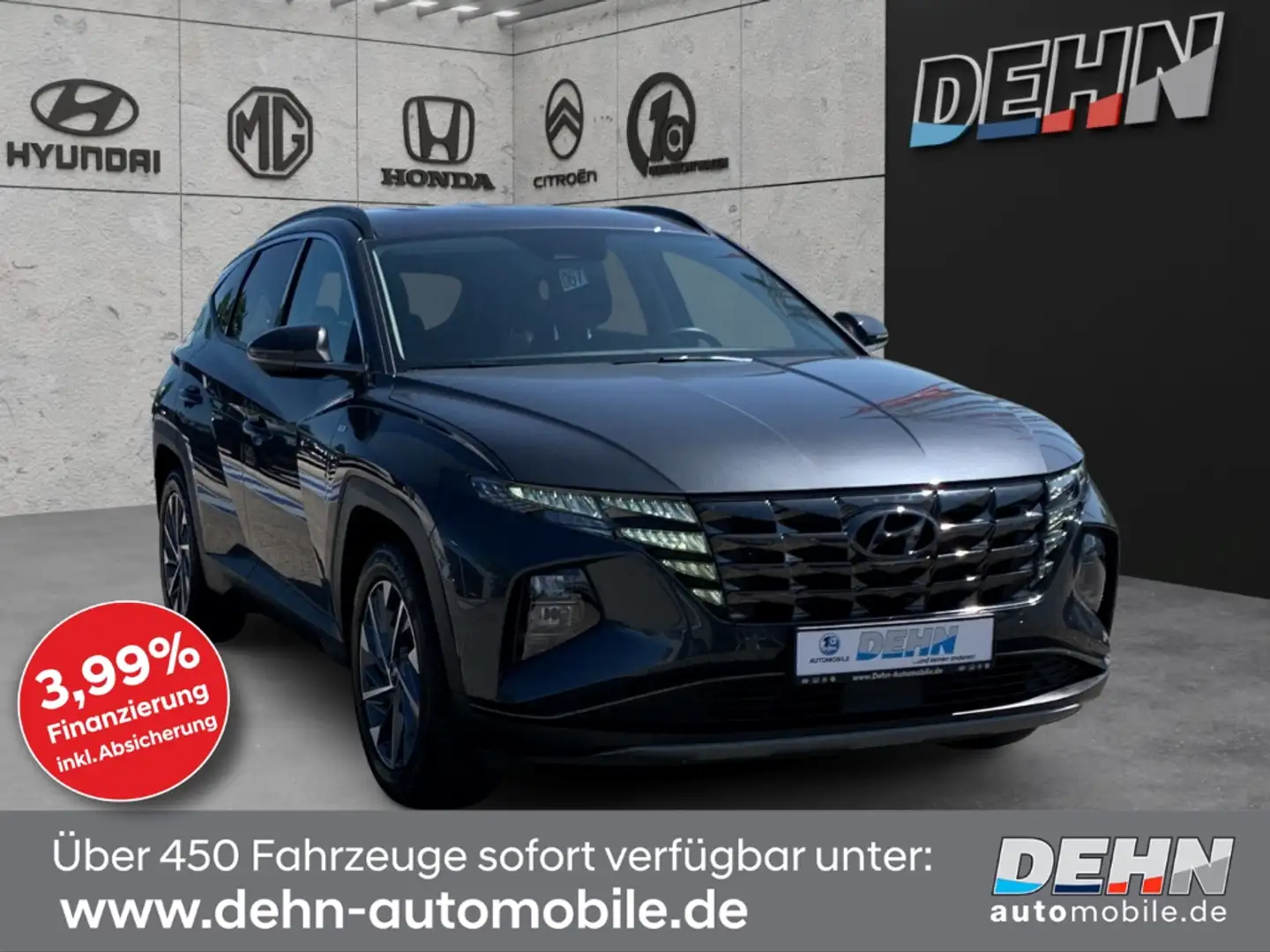 Hyundai TUCSON 1.6 T-GDi +48V 7-DCT 4WD Trend Assist.-Pake Schwarz - 1