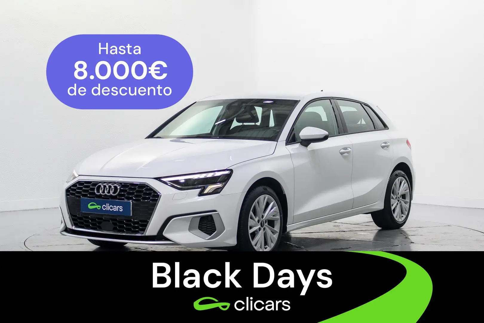 Audi A3 Sportback 30 TFSI Advanced S tronic Blanc - 1