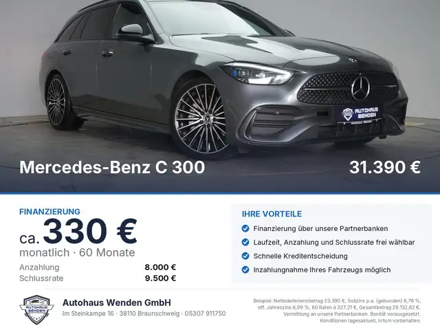 Mercedes-Benz C 300 d T 9G Tronic AMG Distronic/Kamera/Standhz