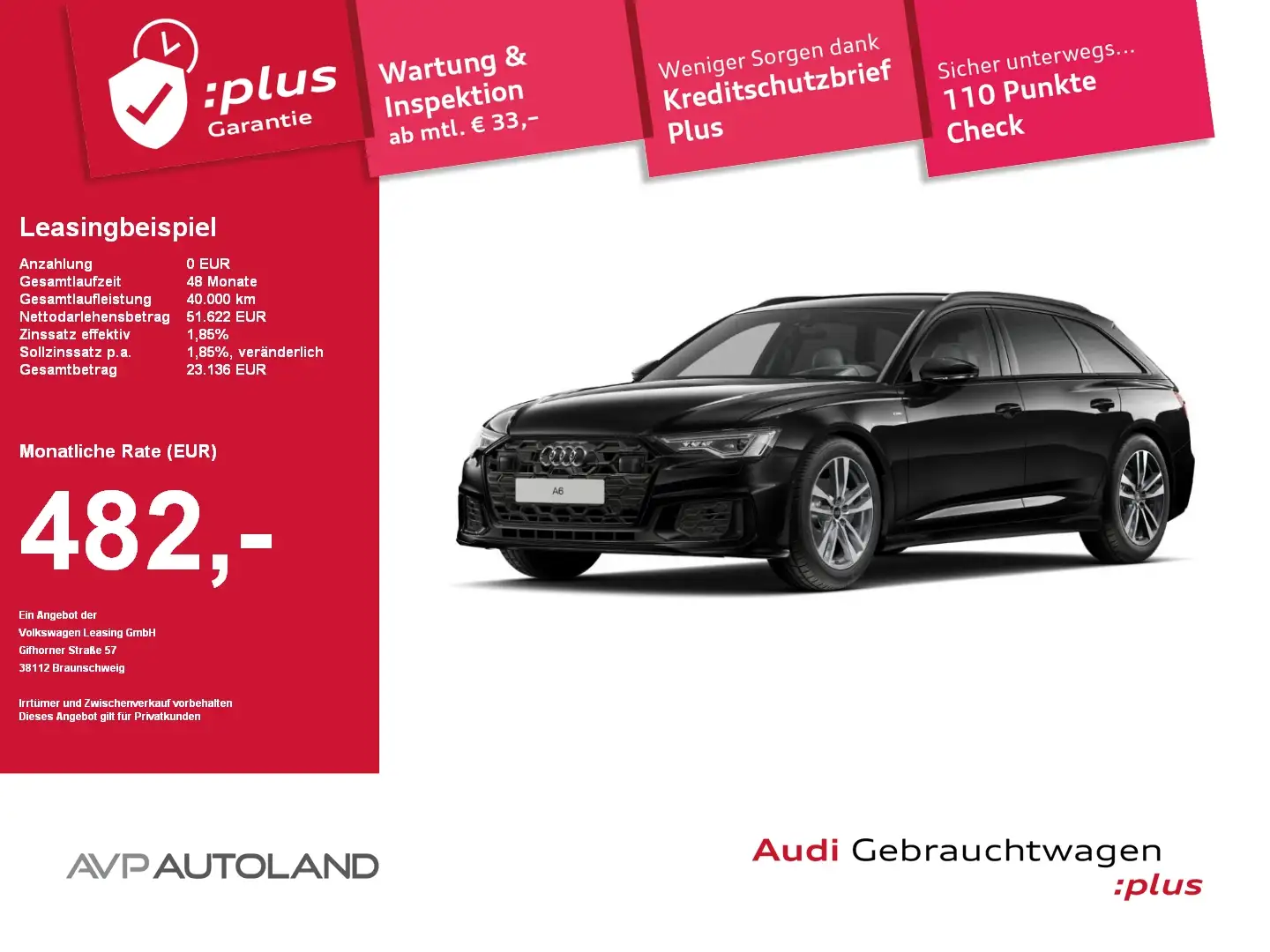 Audi A6 Avant 40 TDI S tronic S line | MMI NAVI+ | Schwarz - 1