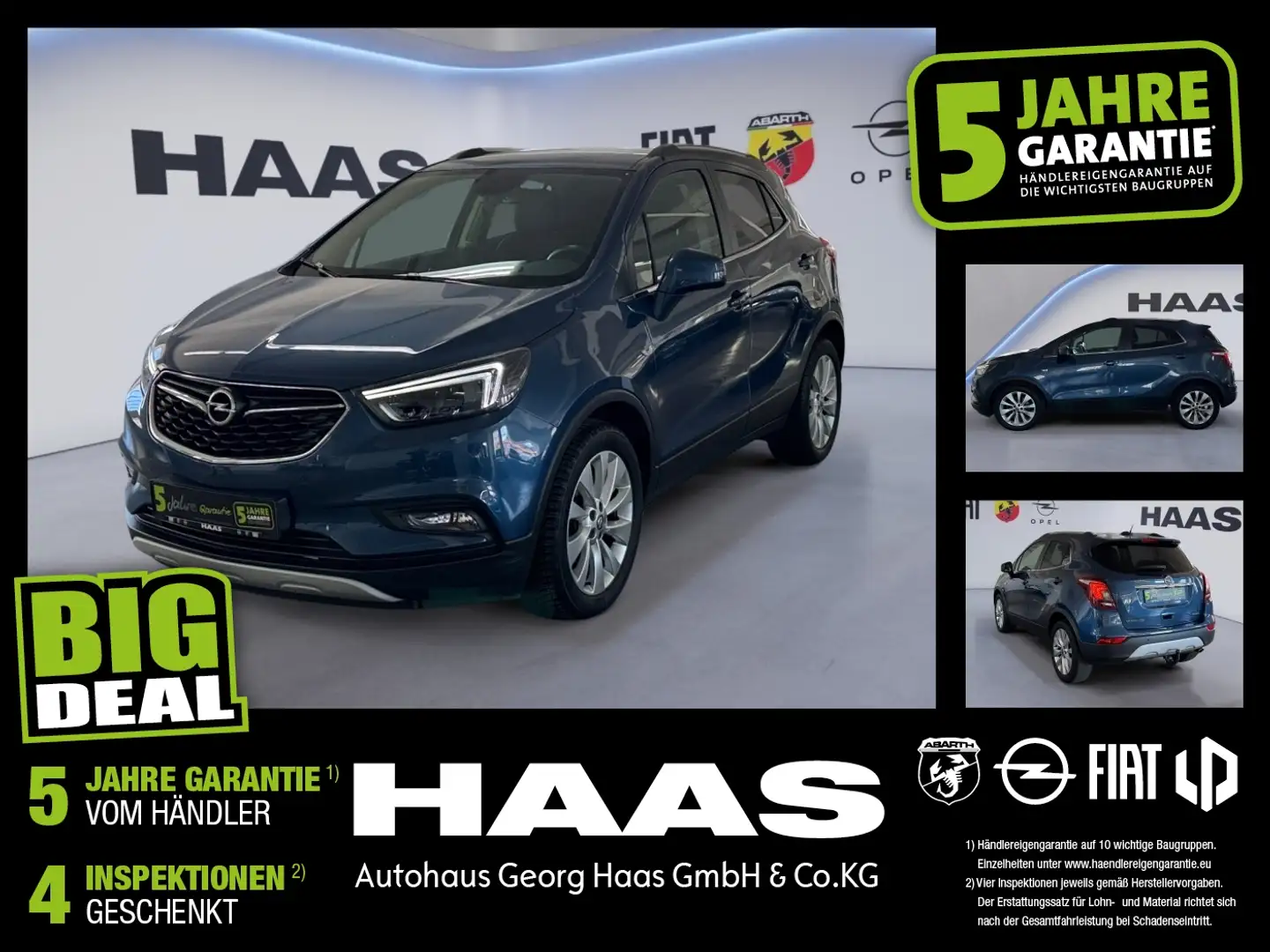 Opel Mokka X 1.4 Turbo Klimaautomatik, Bluetooth Azul - 1