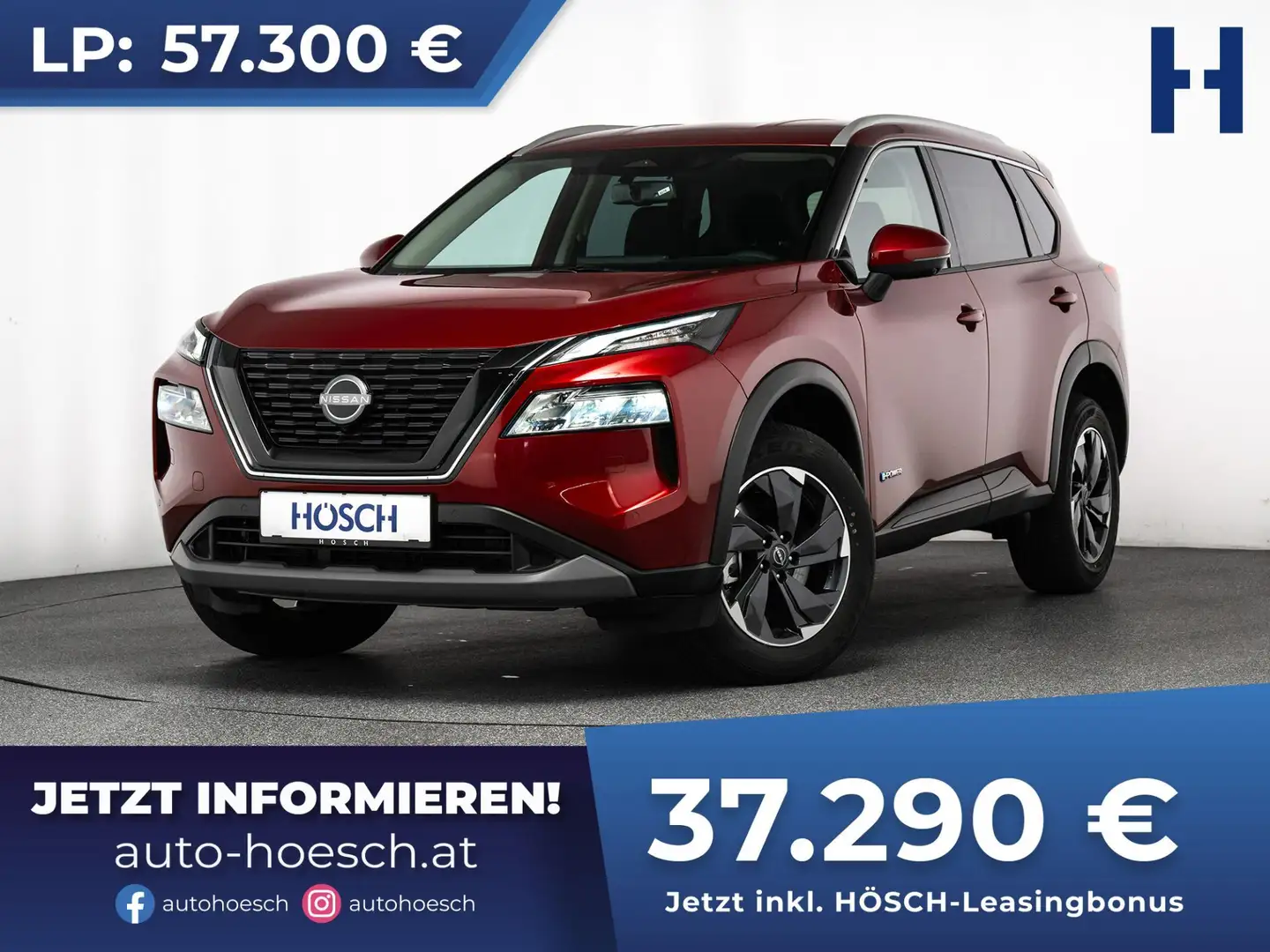 Nissan X-Trail N-Connecta 1.5 VC-T e-4orce 4WD MEGAPREIS -35% Rood - 1
