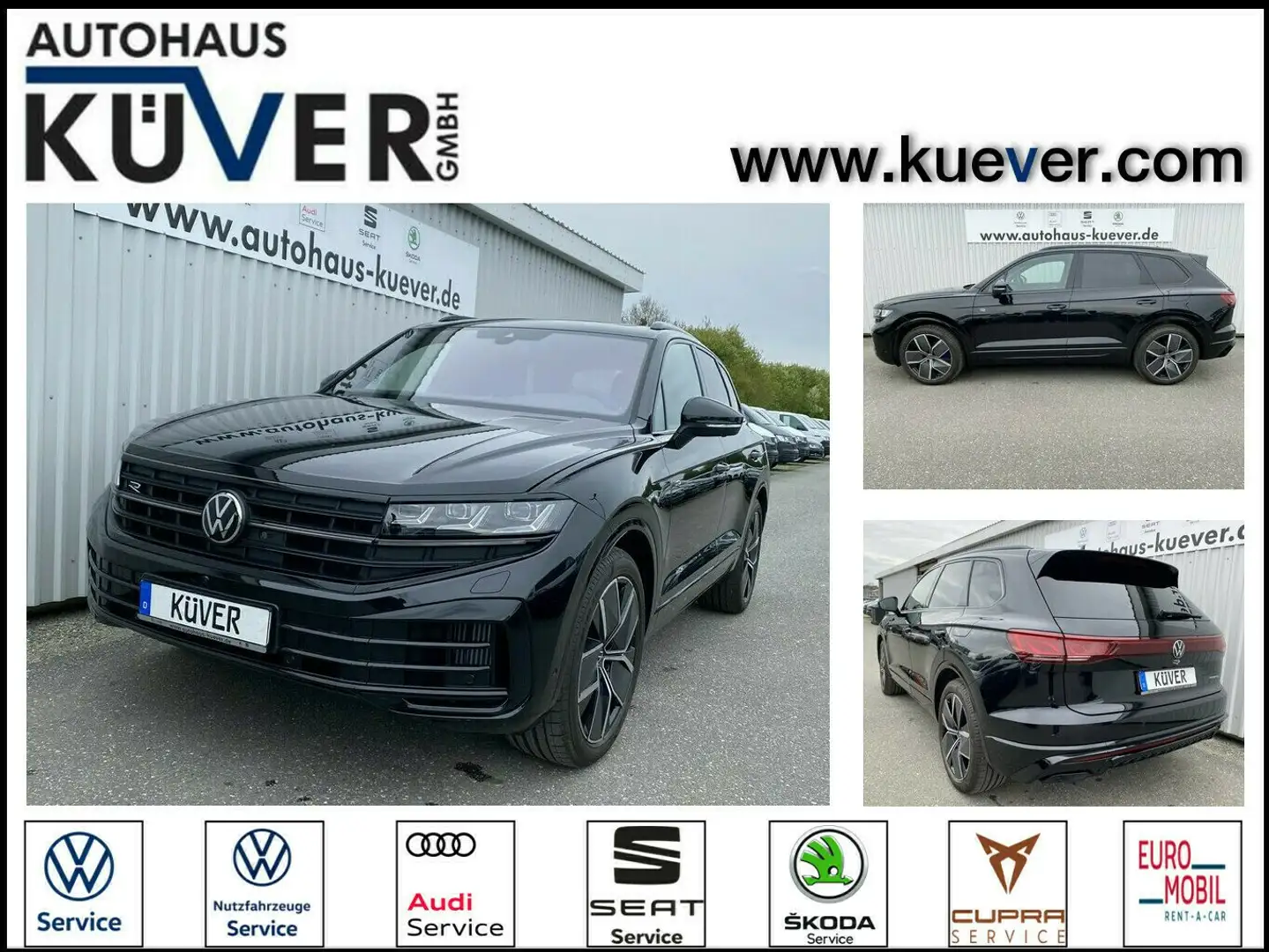 Volkswagen Touareg R eHybrid DSG ACC+AHK+4-M+Neues Modell Schwarz - 1