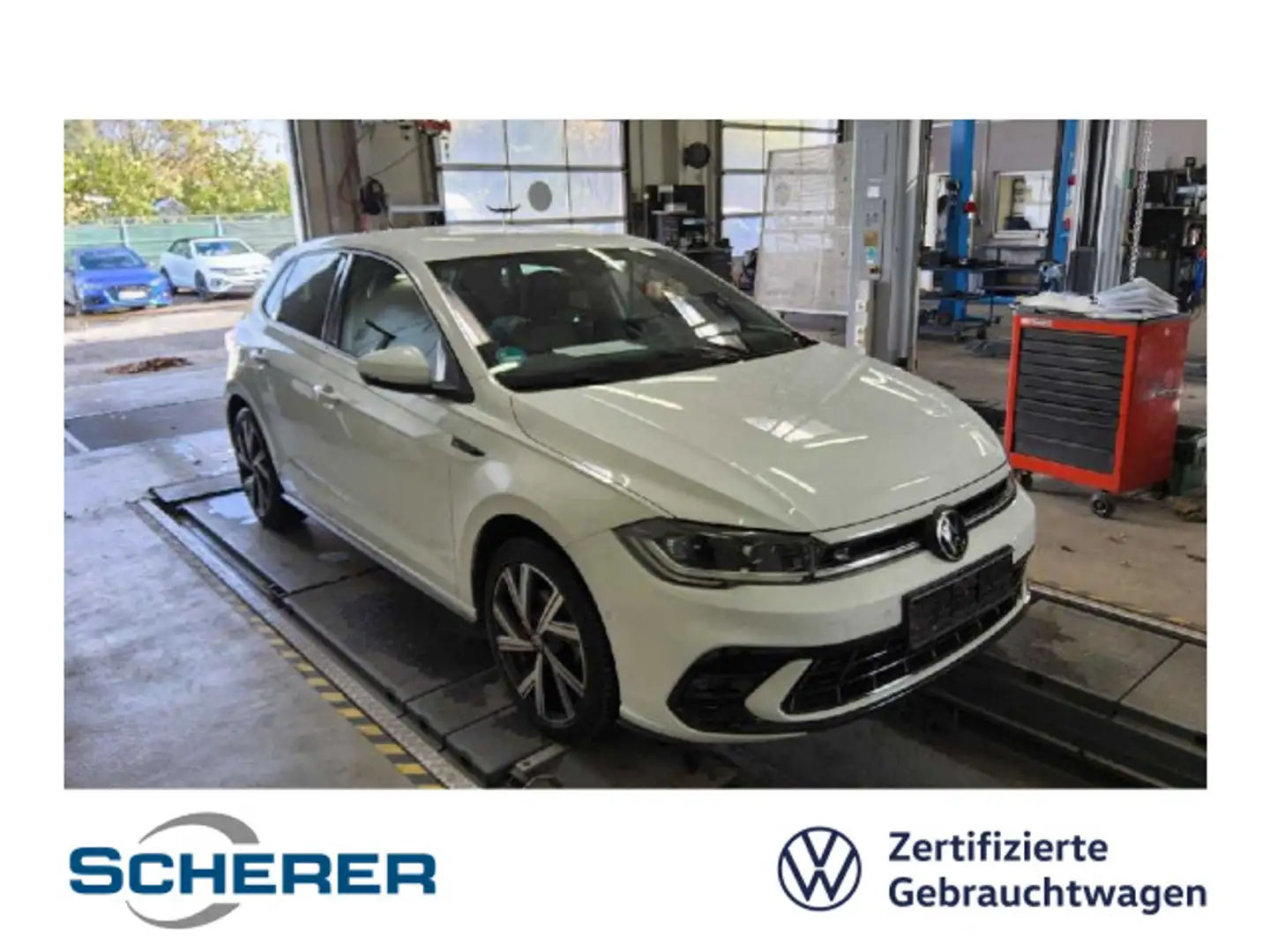 Volkswagen Polo 1.0 TSI R-Line DSG NAVI RFK ACC LED SHZ Weiß - 1
