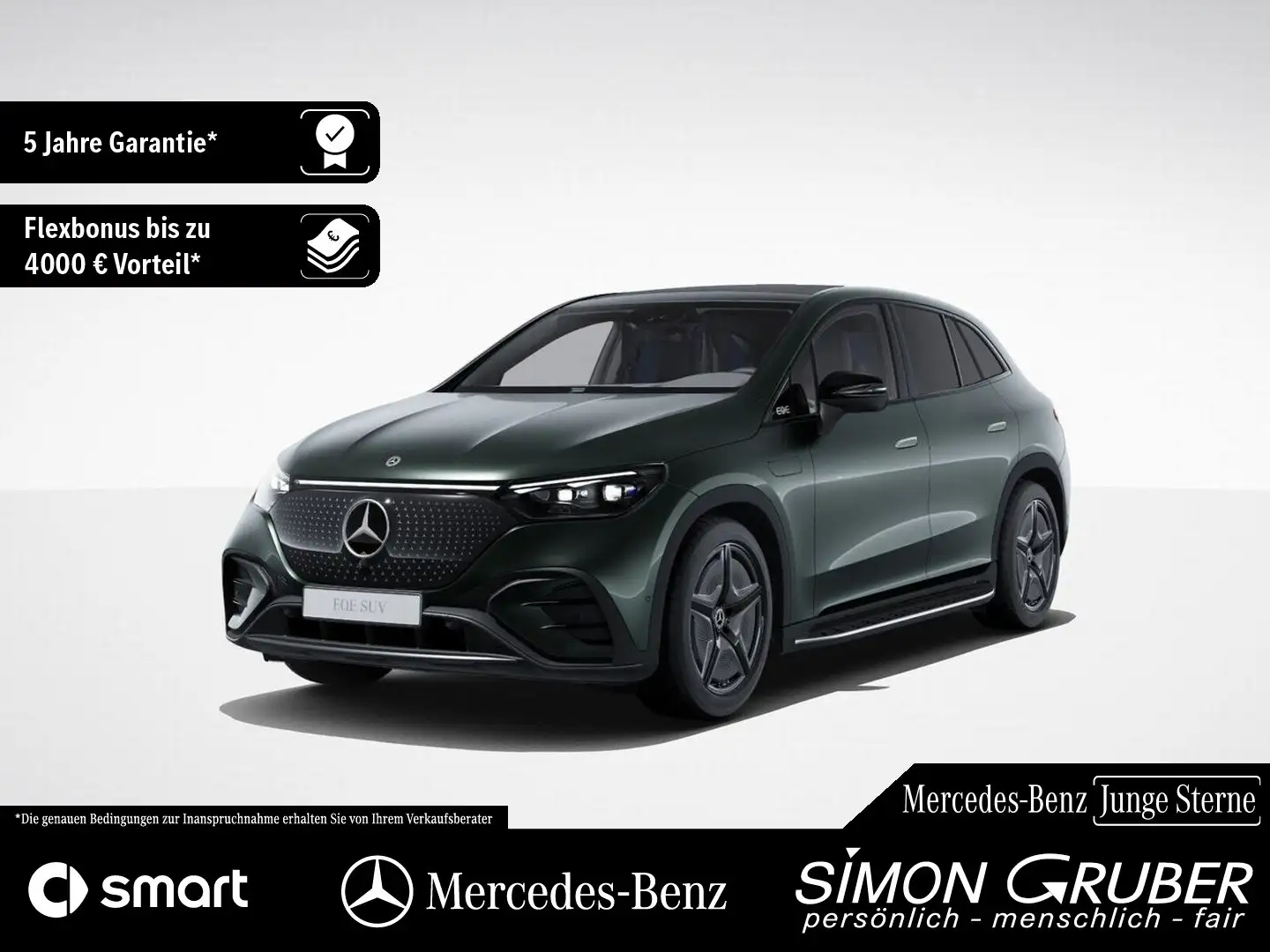 Mercedes-Benz EQE SUV EQE 500 4M SUV AMG Pano Hyper Airmatic HUD AHK Zöld - 1
