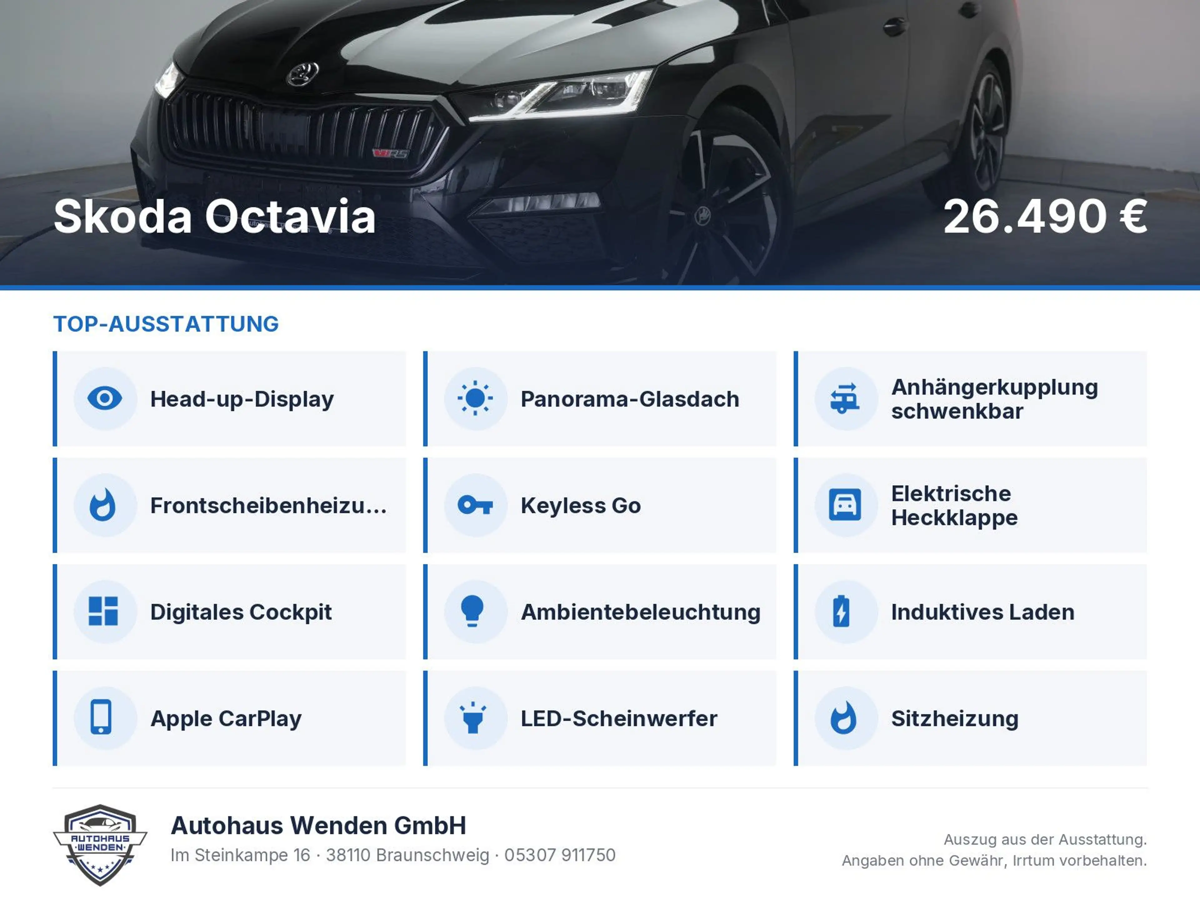 Skoda Octavia 2.0 TDI DSG 4x4 RS Temp/Virtual/HUD/Pano — photo 6