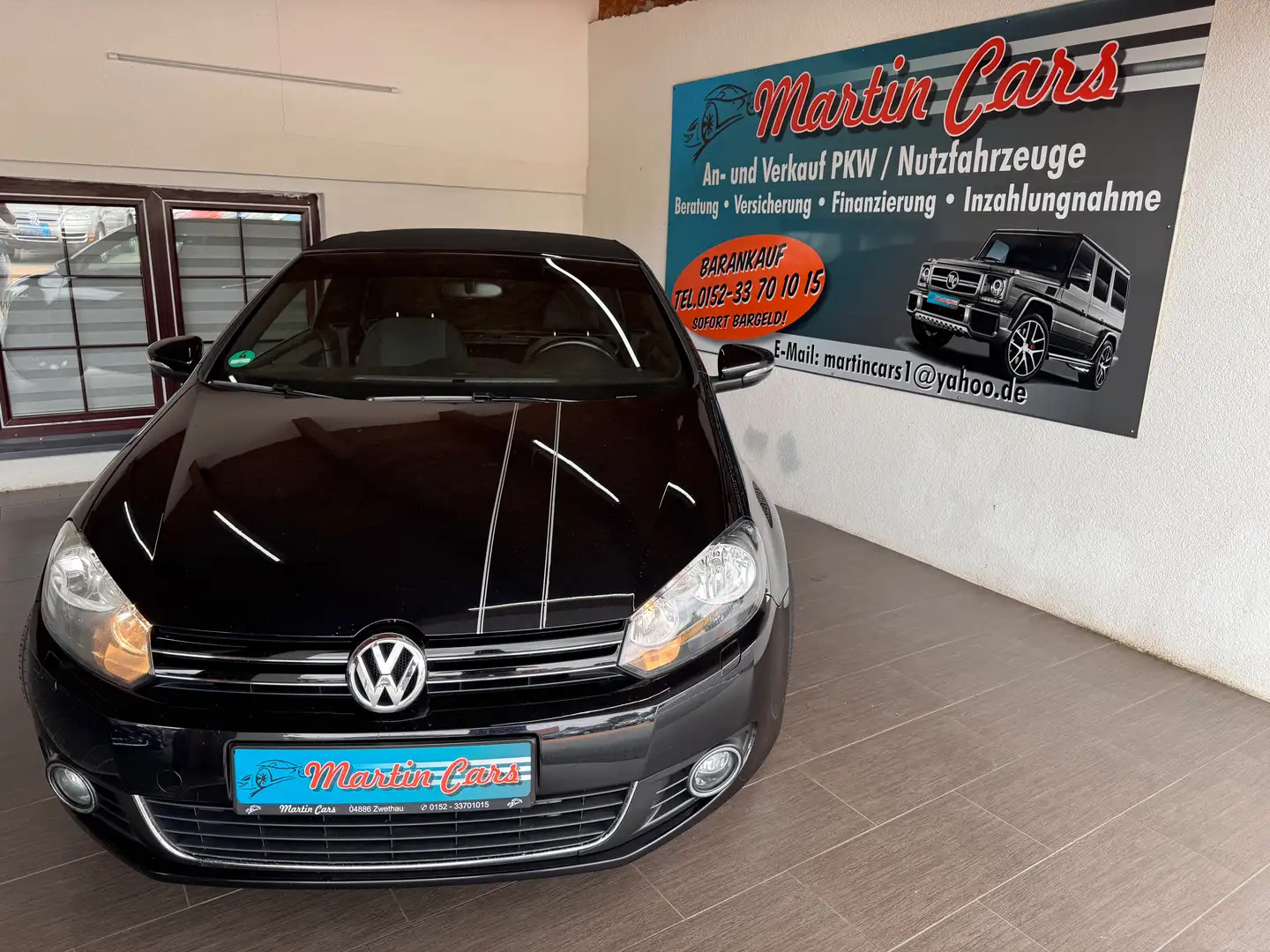 Volkswagen Golf Cabriolet Cabrio 103TKM Klimaautomatik EURO 5 Sitzheizung Siyah - 2