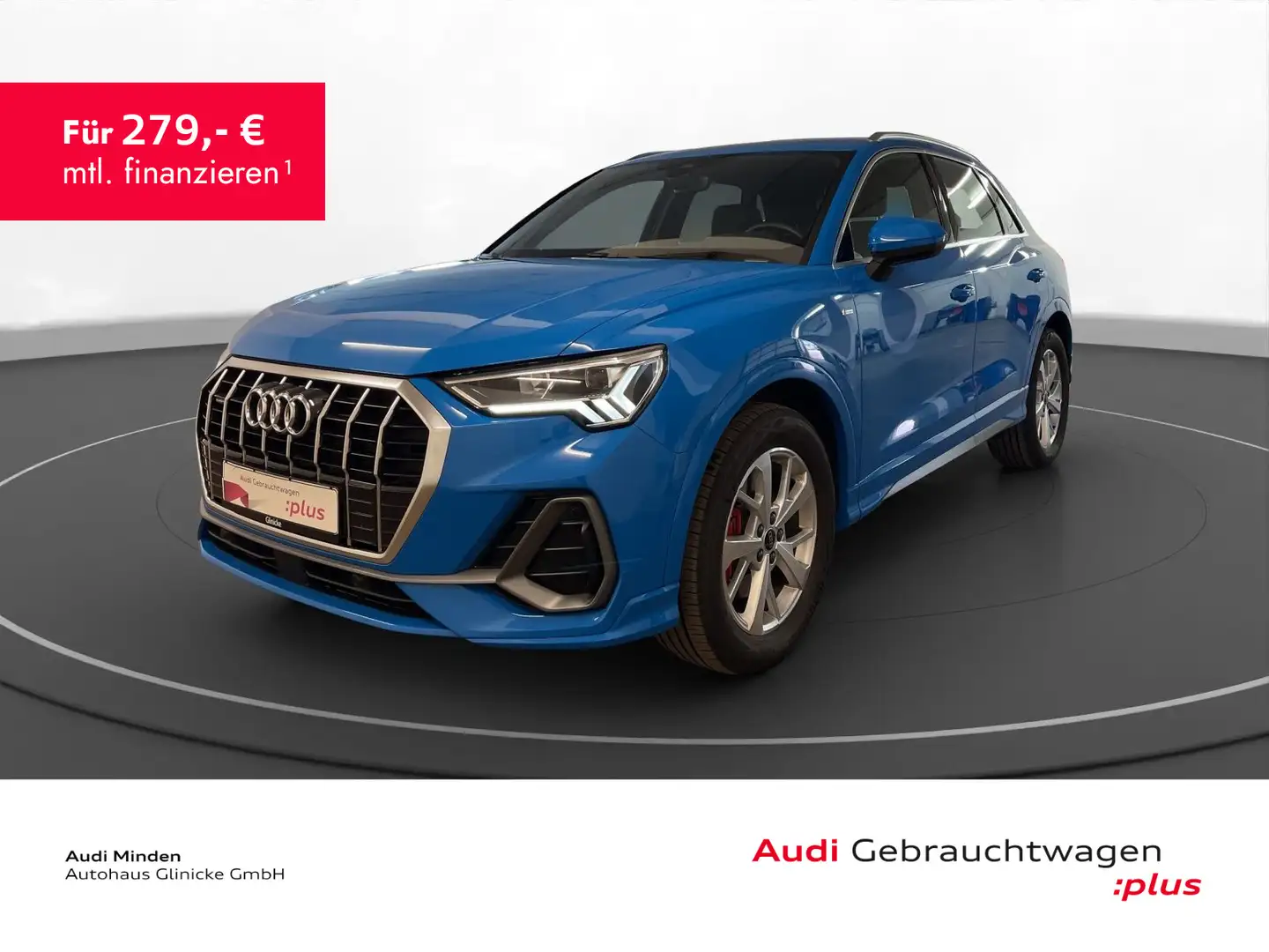 Audi Q3 45 TFSI qu. S line LED LM 18" Navi PDC+RFK So Blau - 1