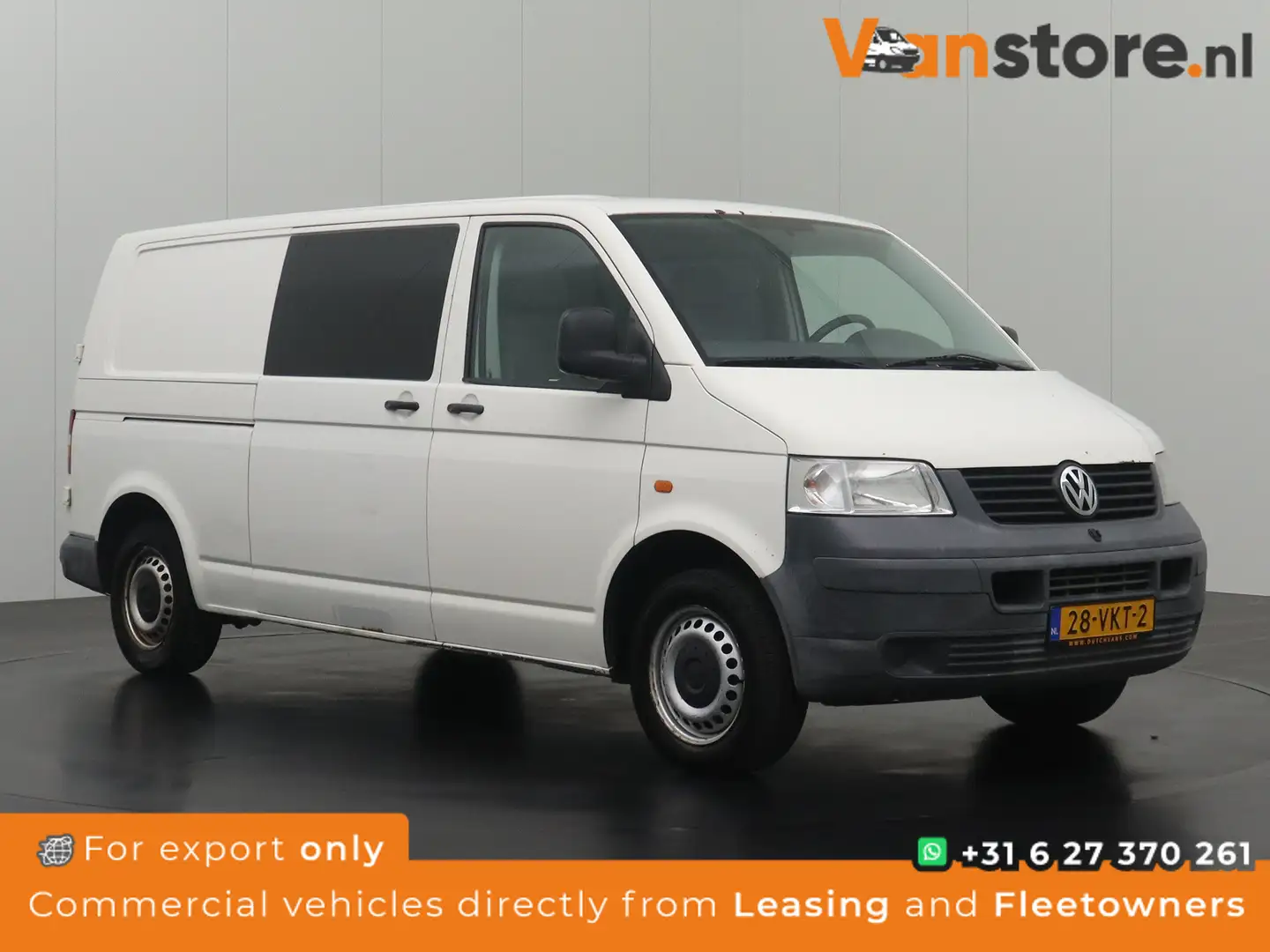 Volkswagen T5 Transporter 1.9TDI Lang Dubbele Cabine | Airco | Trekhaak Bianco - 1
