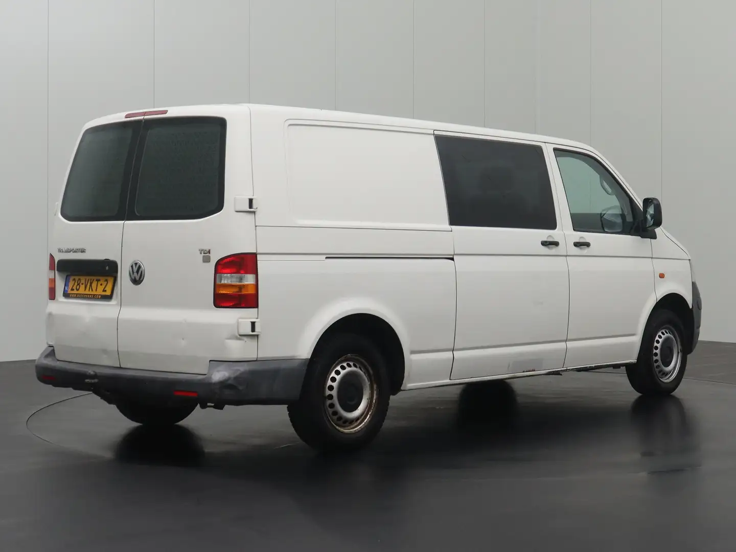 Volkswagen T5 Transporter 1.9TDI Lang Dubbele Cabine | Airco | Trekhaak Bianco - 2