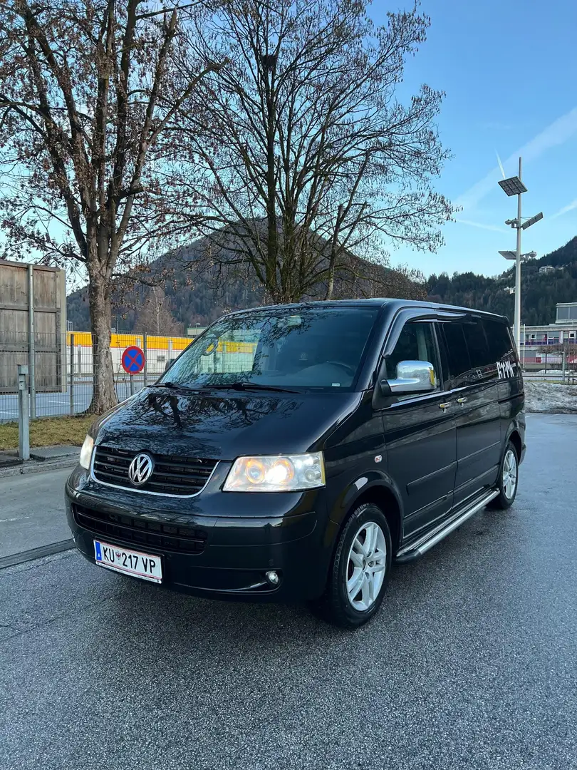 Volkswagen T5 Multivan Highline 2,5 TDI D-PF Aut. Zwart - 1