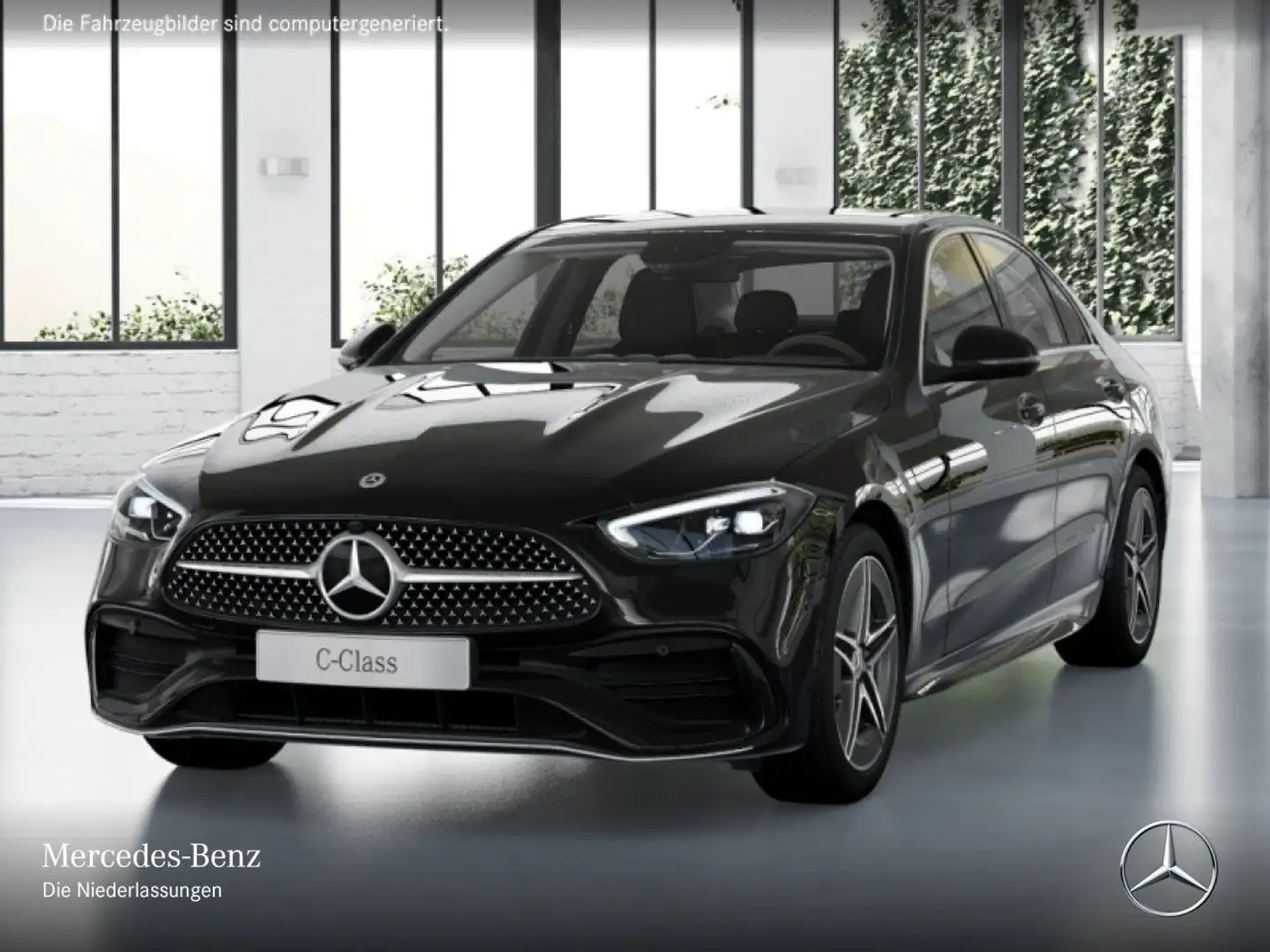Mercedes-Benz C 300 AMG+LED+KAMERA+TOTW+KEYLESS+9G Schwarz - 2