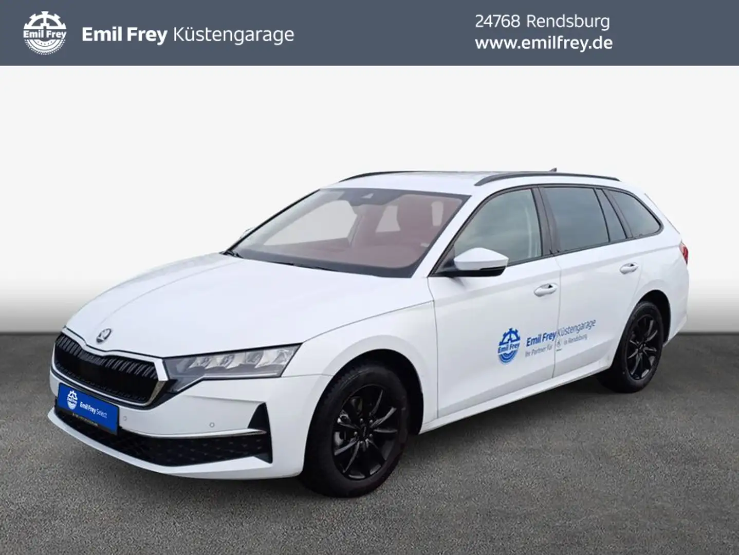Skoda Octavia Combi 2.0 TDI DSG Selection Weiß - 1