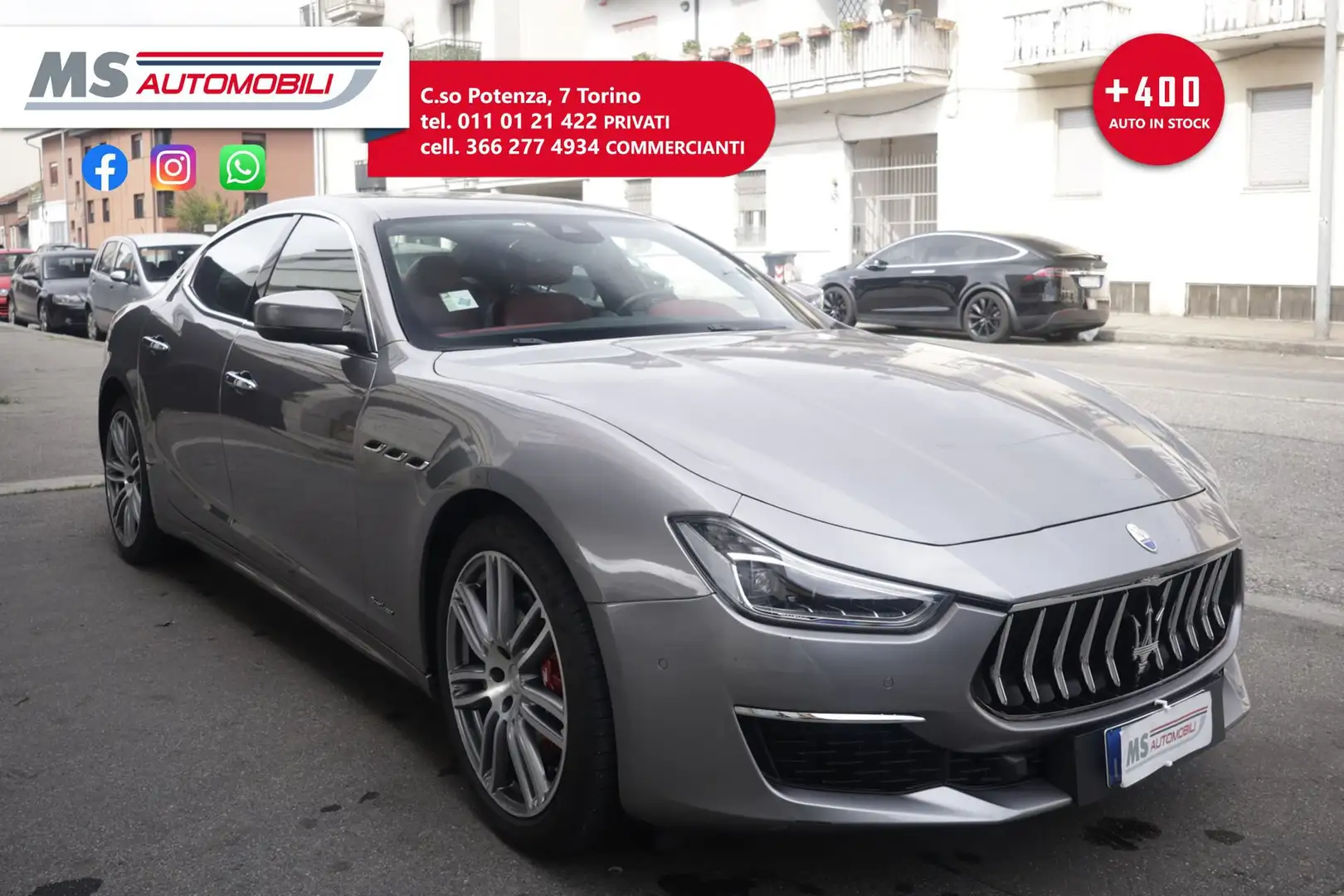 Maserati Ghibli Maserati Ghibli V6 Diesel 275 CV Granlusso Unicop Argent - 1