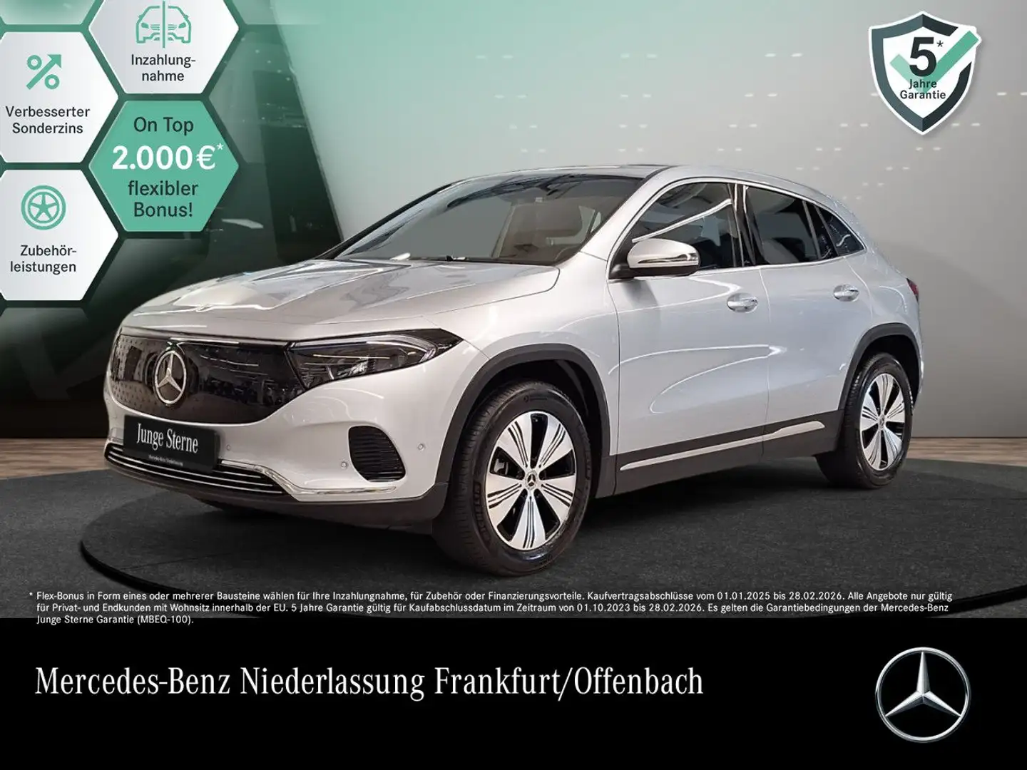 Mercedes-Benz EQA 300 4M PROG+PLUS-PAKET+KAMERA+KEYLESS+SPUR Argintiu - 1