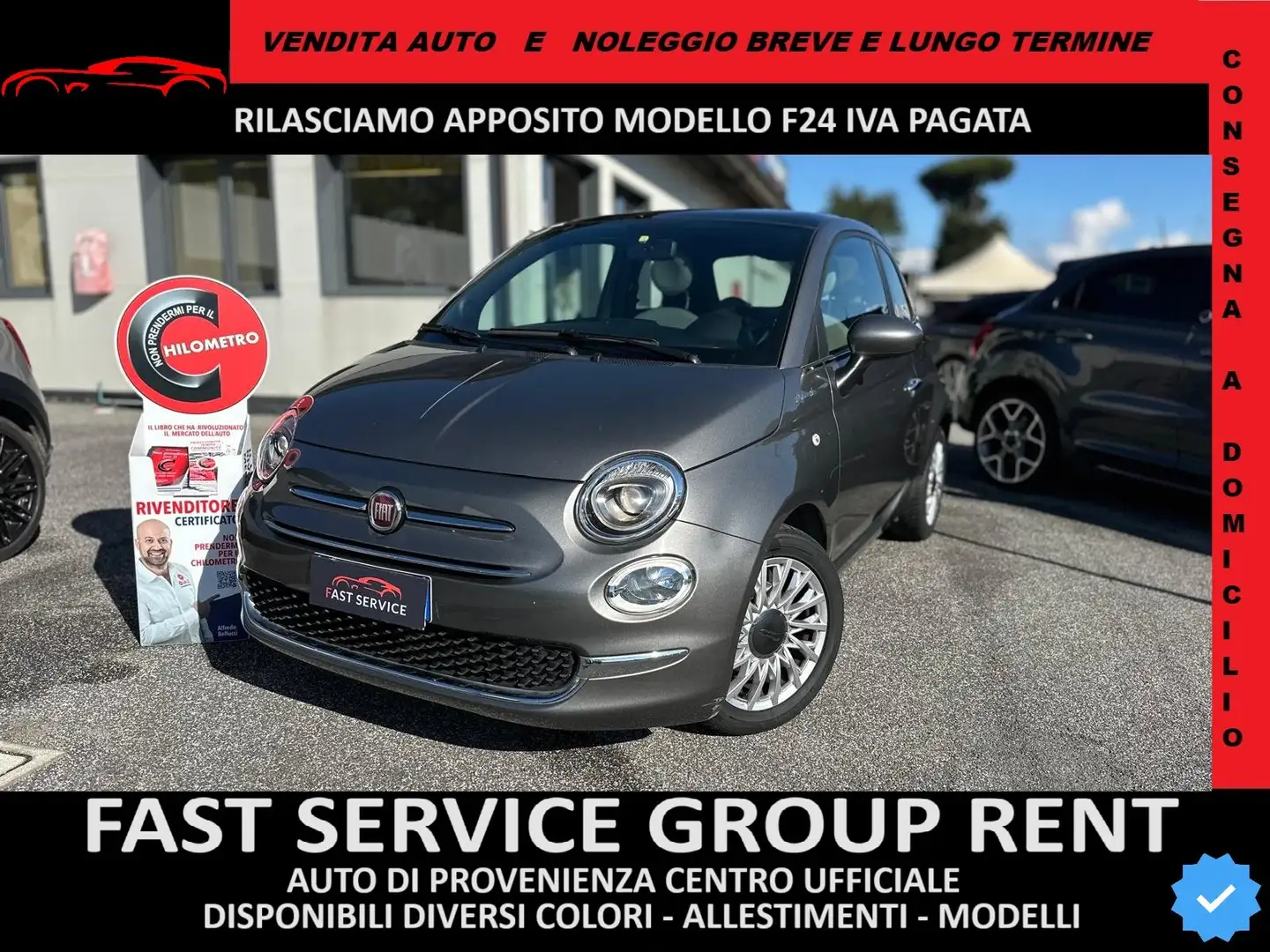 Fiat 500 5001.0 hybrid Dolcevita 70cv Grigio - 1